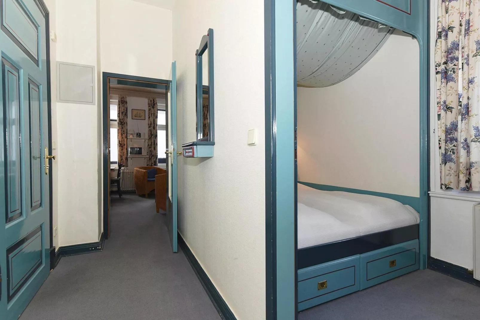 Apartment Wyk auf Föhr2-Raum-App Nr 3 Harckens-Slaapkamer