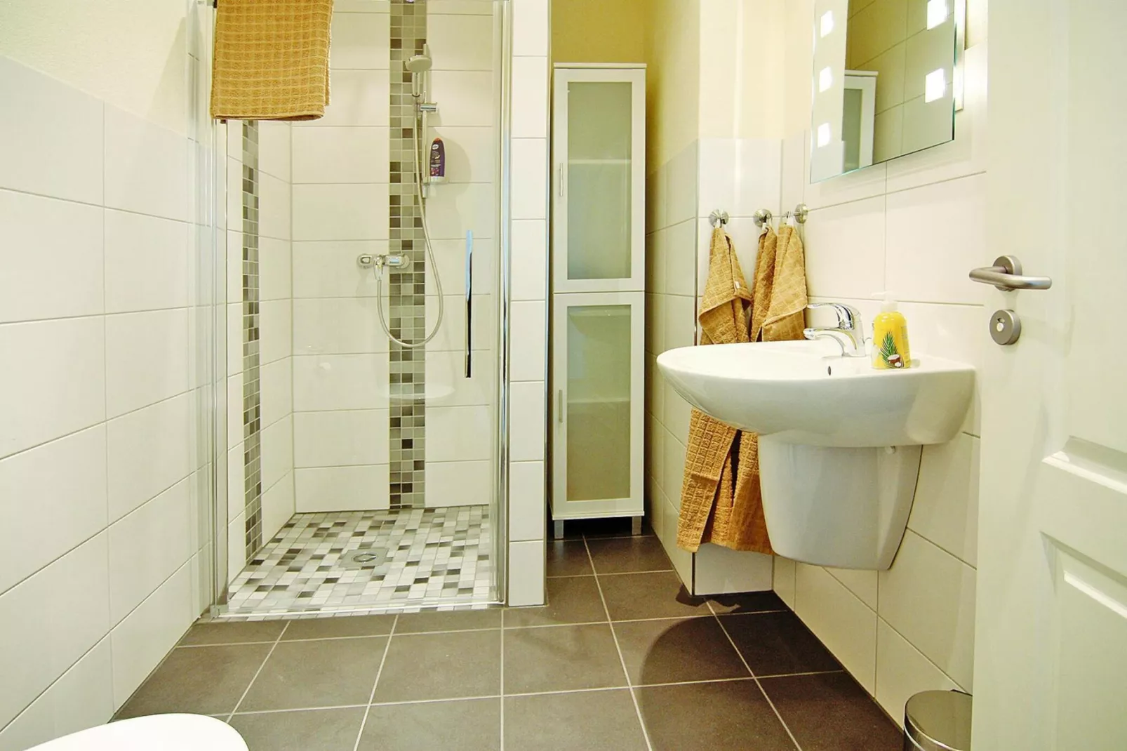 Ferienwohnung Schütt 55 qm-Badkamer