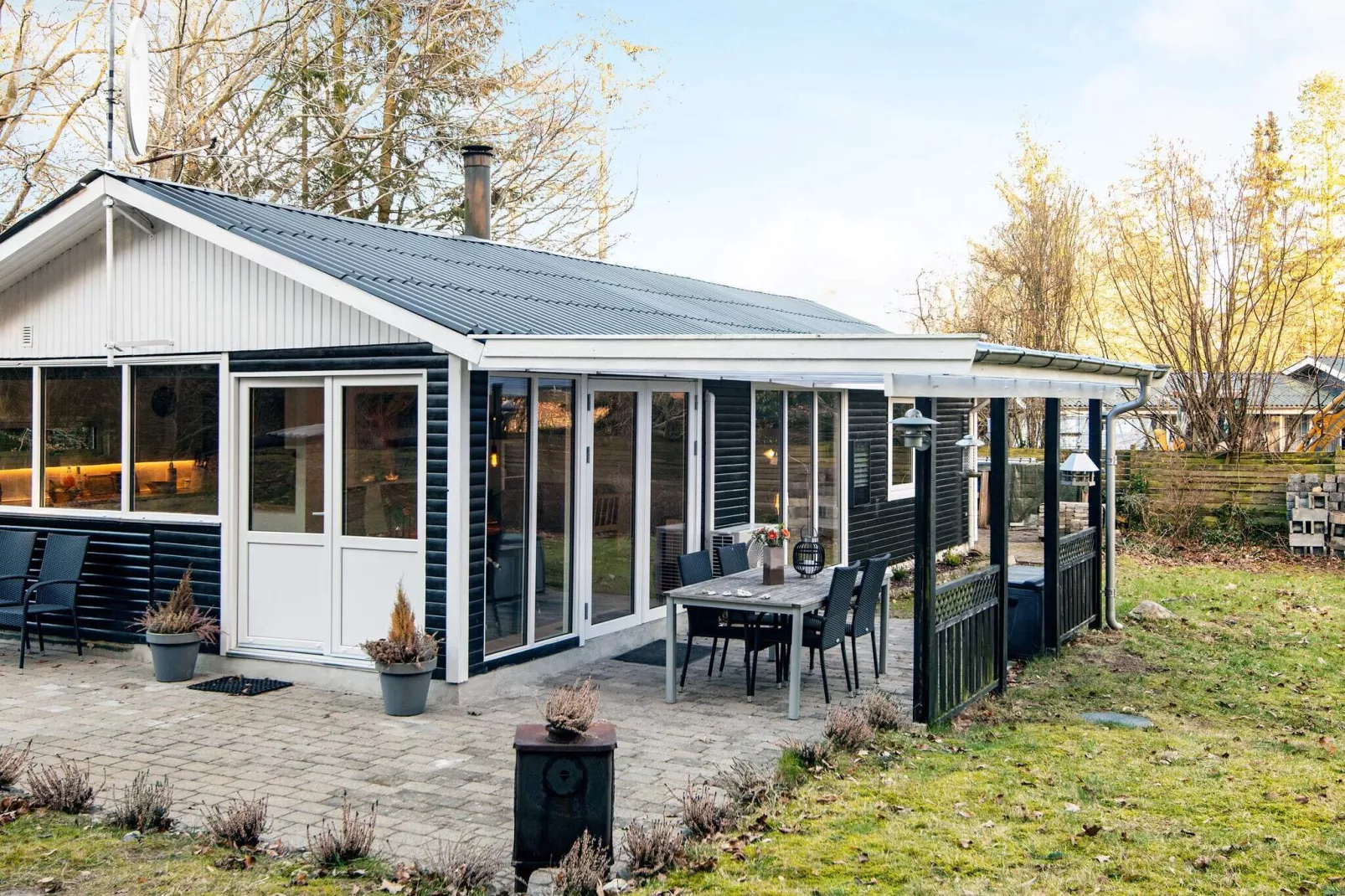 4 sterren vakantie huis in Rønde-Buitenlucht