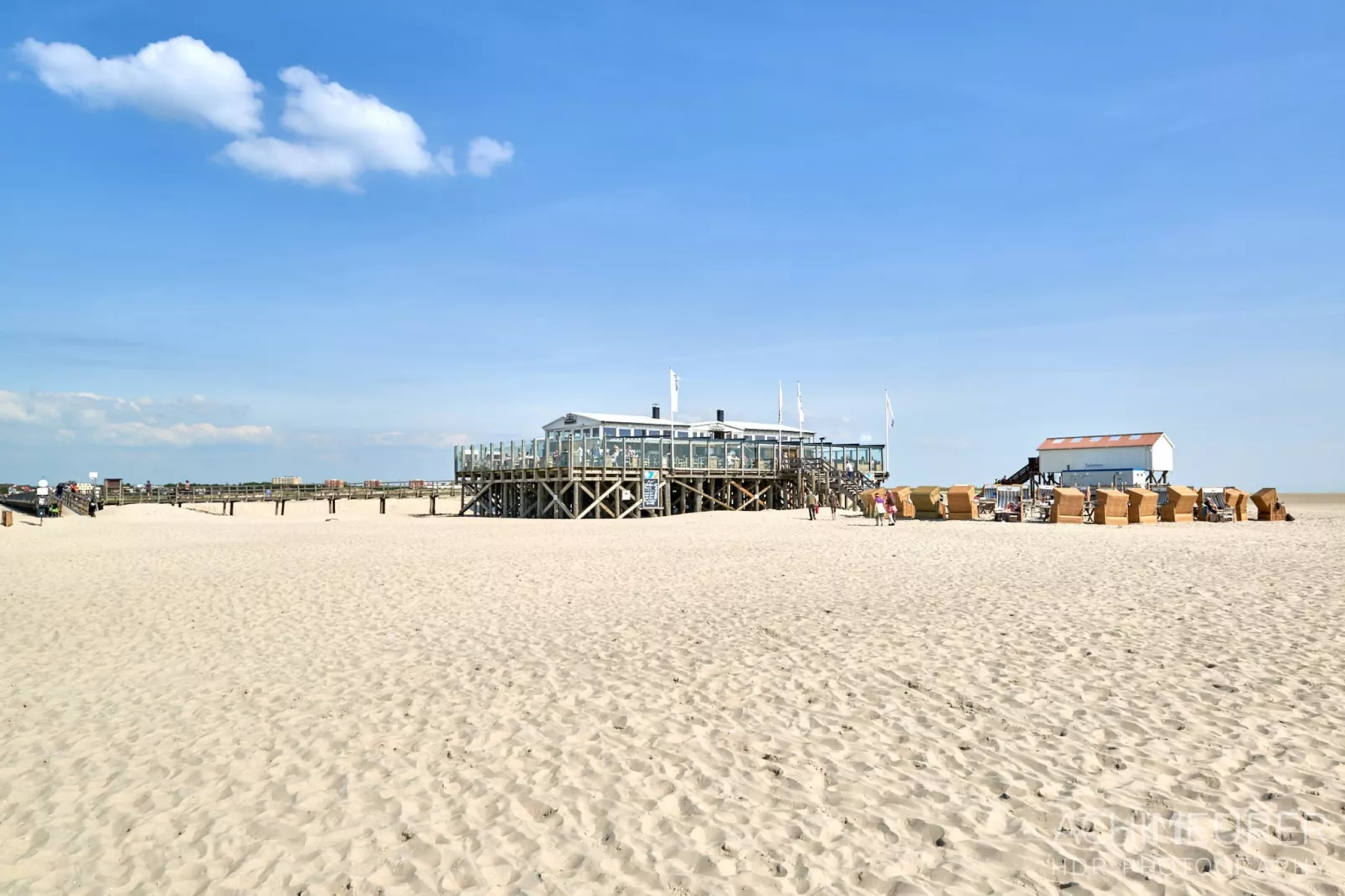 App59 3 Pers St Peter - Ording-Gebieden zomer 1km