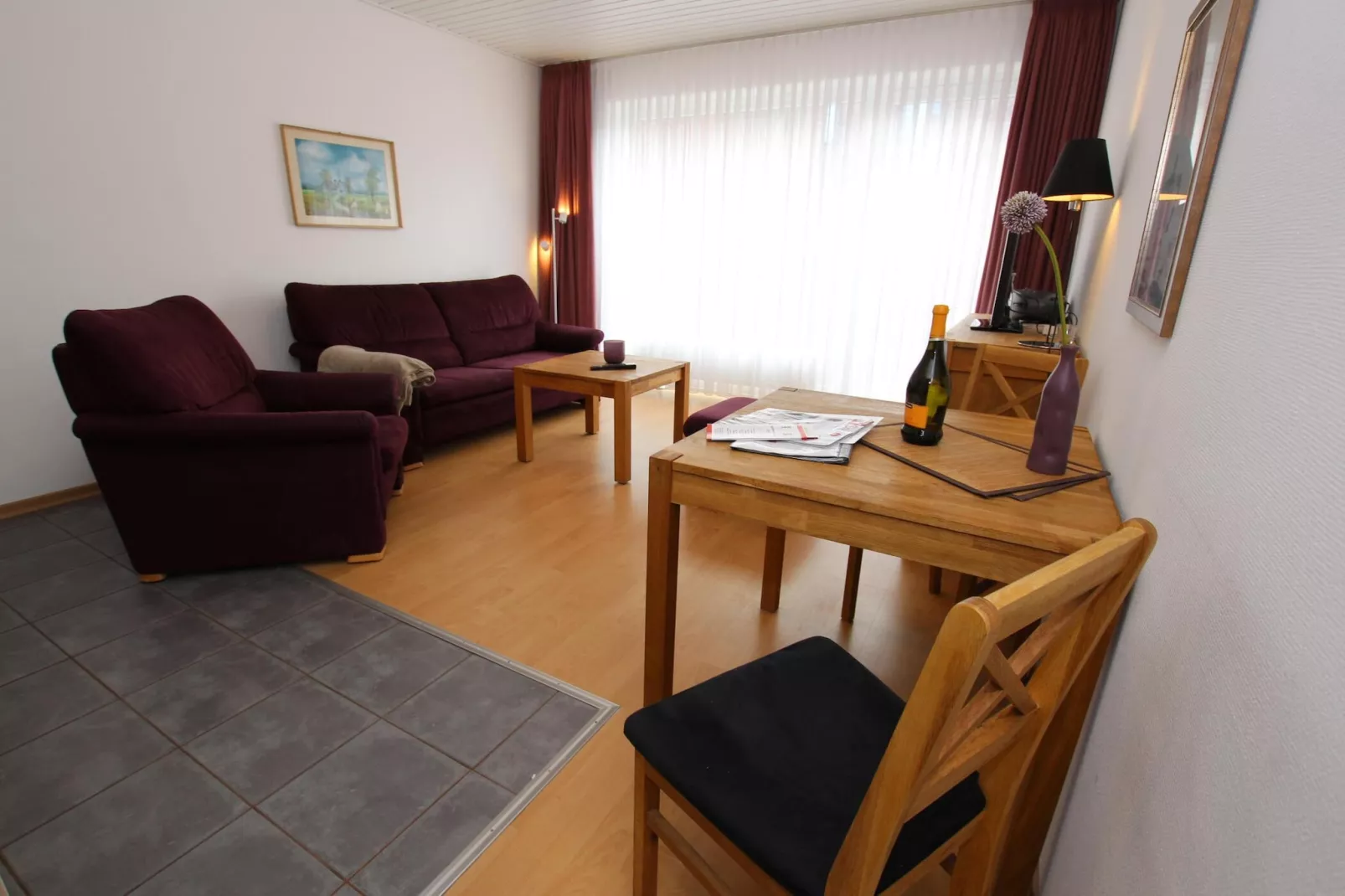 Apartementhaus Andrea Wohnung 2 - Westerland-Woonkamer