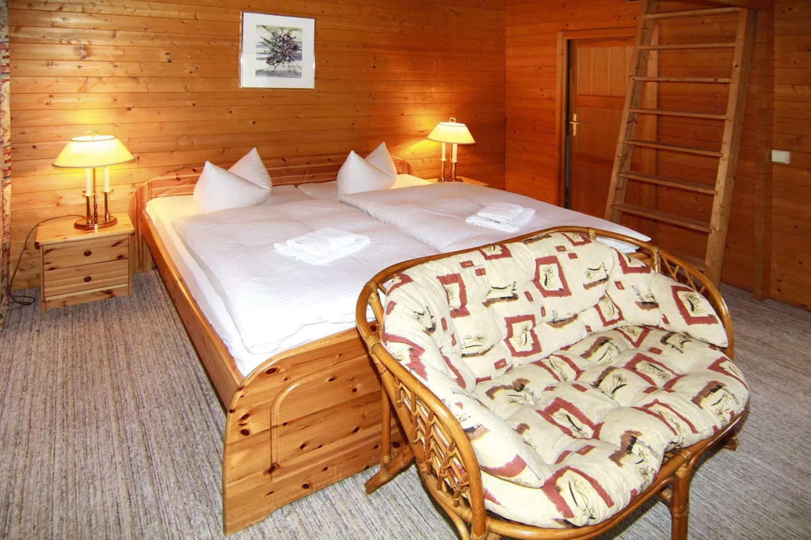 Blockhaus 30 m²-Slaapkamer