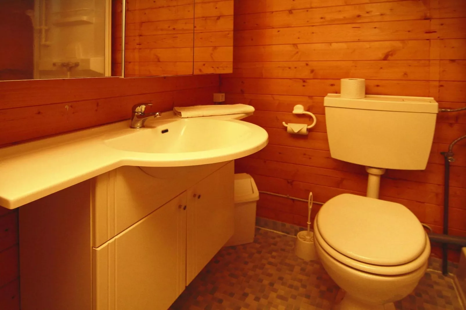 Blockhaus 30 m²-Badkamer
