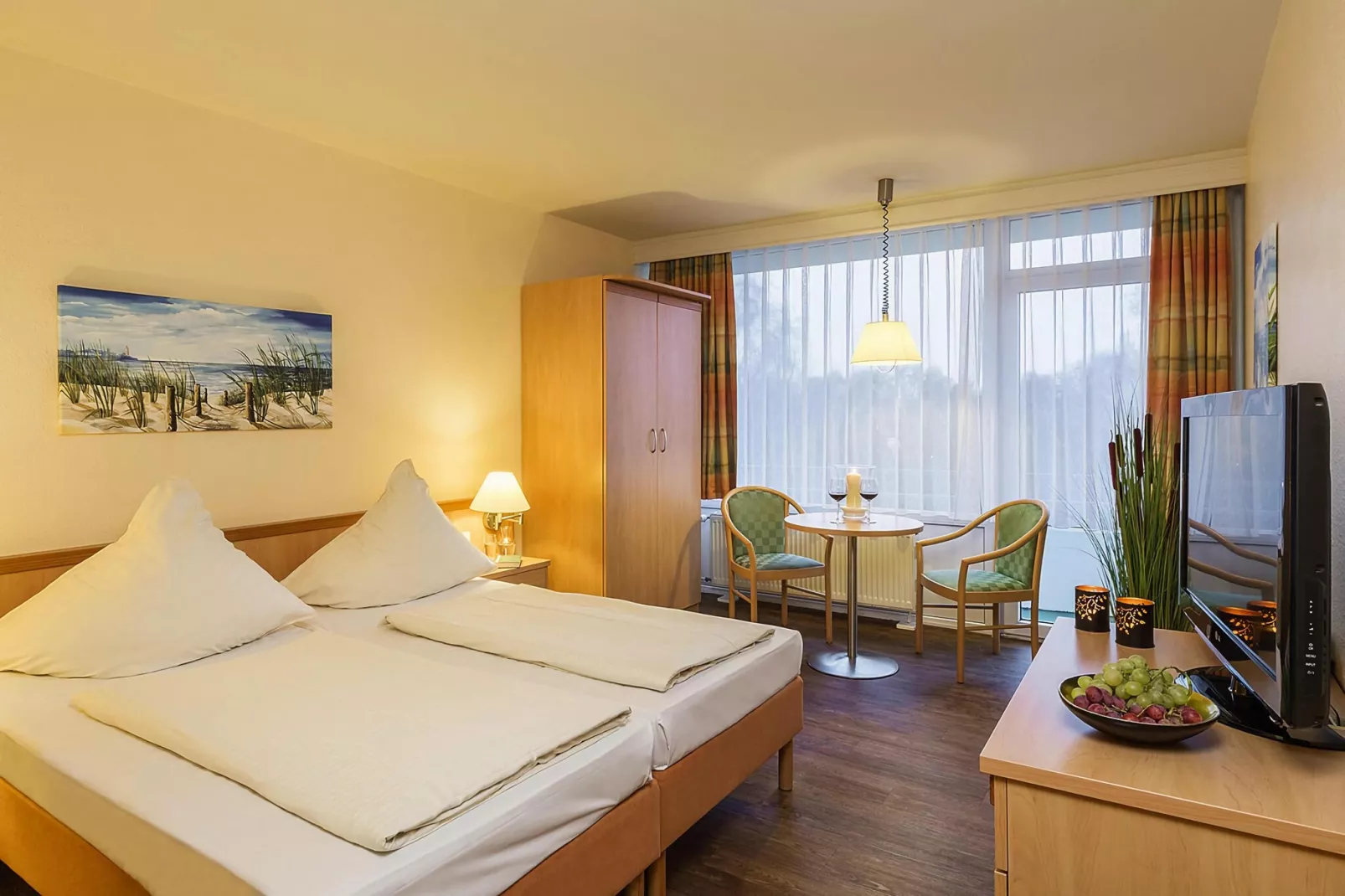 1-Zimmer-Apartment Seeseite "An der Düne" 25 qm-Woonkamer