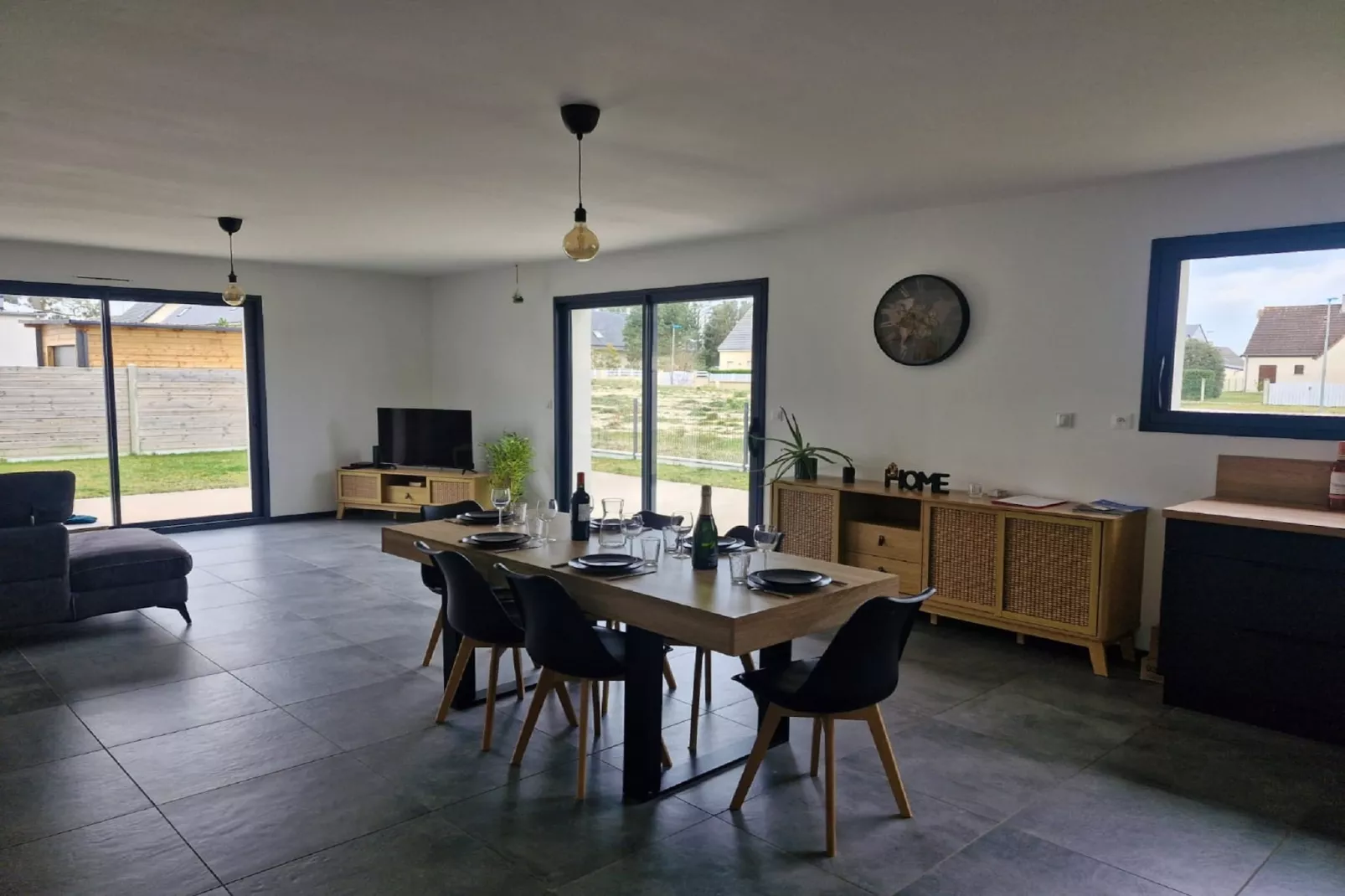 Maison près de la Plage Normande-Woonkamer