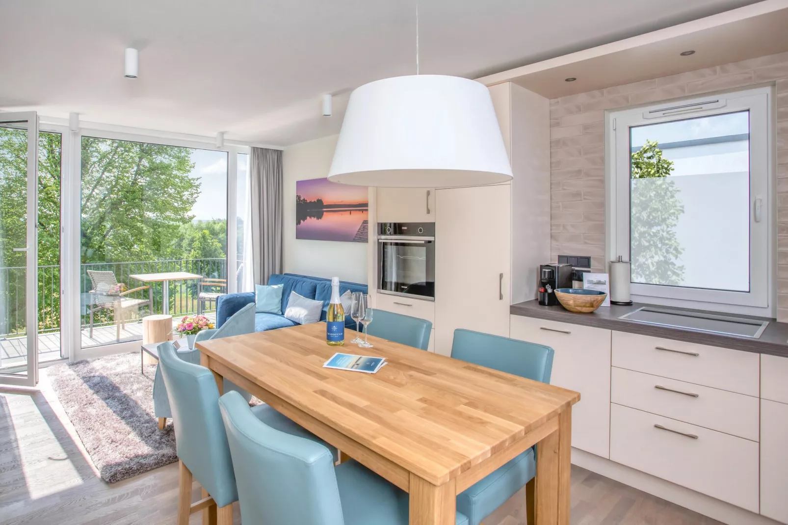 Apartments im MAREMÜRITZ Yachthafen Resort & Spa / Aurora Müritzblick 2 Personen-Keuken