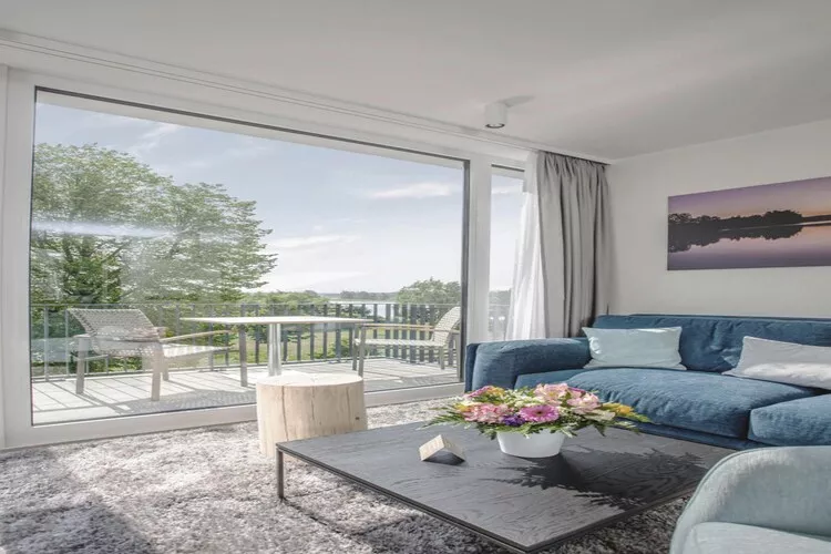 Apartments im MAREMÜRITZ Yachthafen Resort & Spa / Aurora Landseite 2 Personen-Woonkamer