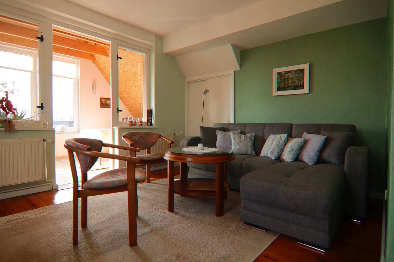 Ferienwohnung in Mallentin-Woonkamer