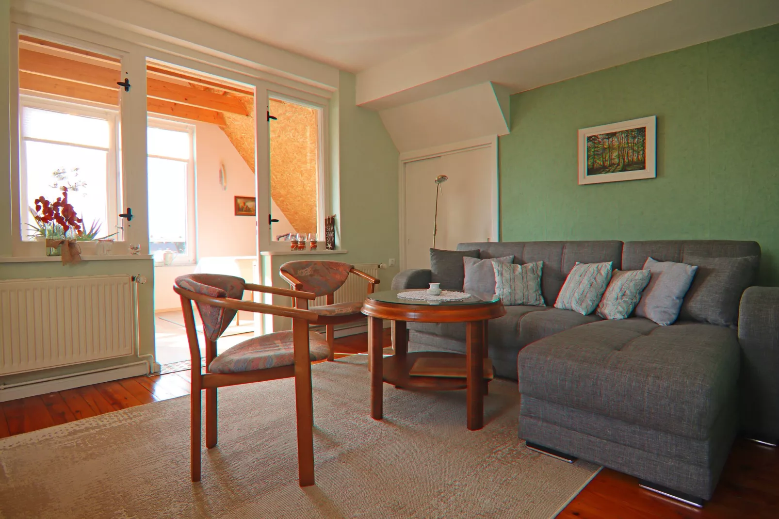 Ferienwohnung in Mallentin-Woonkamer