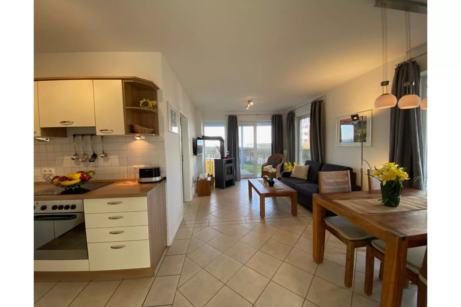 Kapitänshaus Gartendeck 64 qm Nr 442-Woonkamer