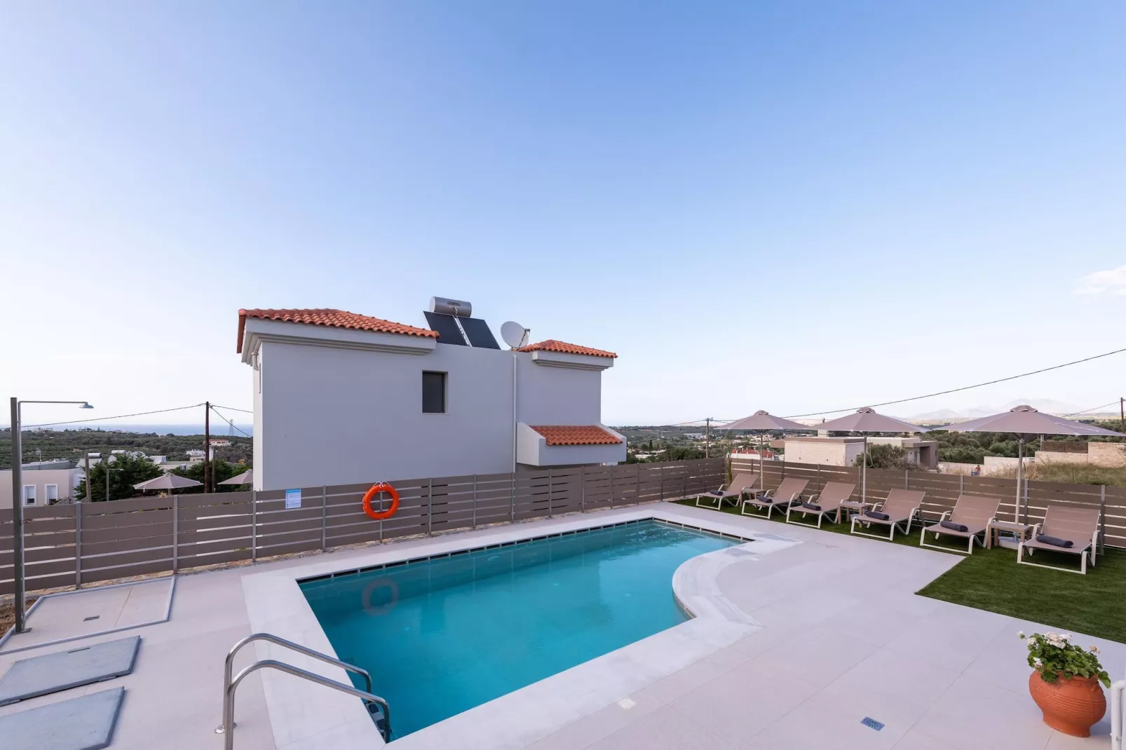 Athel Panoramic view Villas Athina-Zwembad
