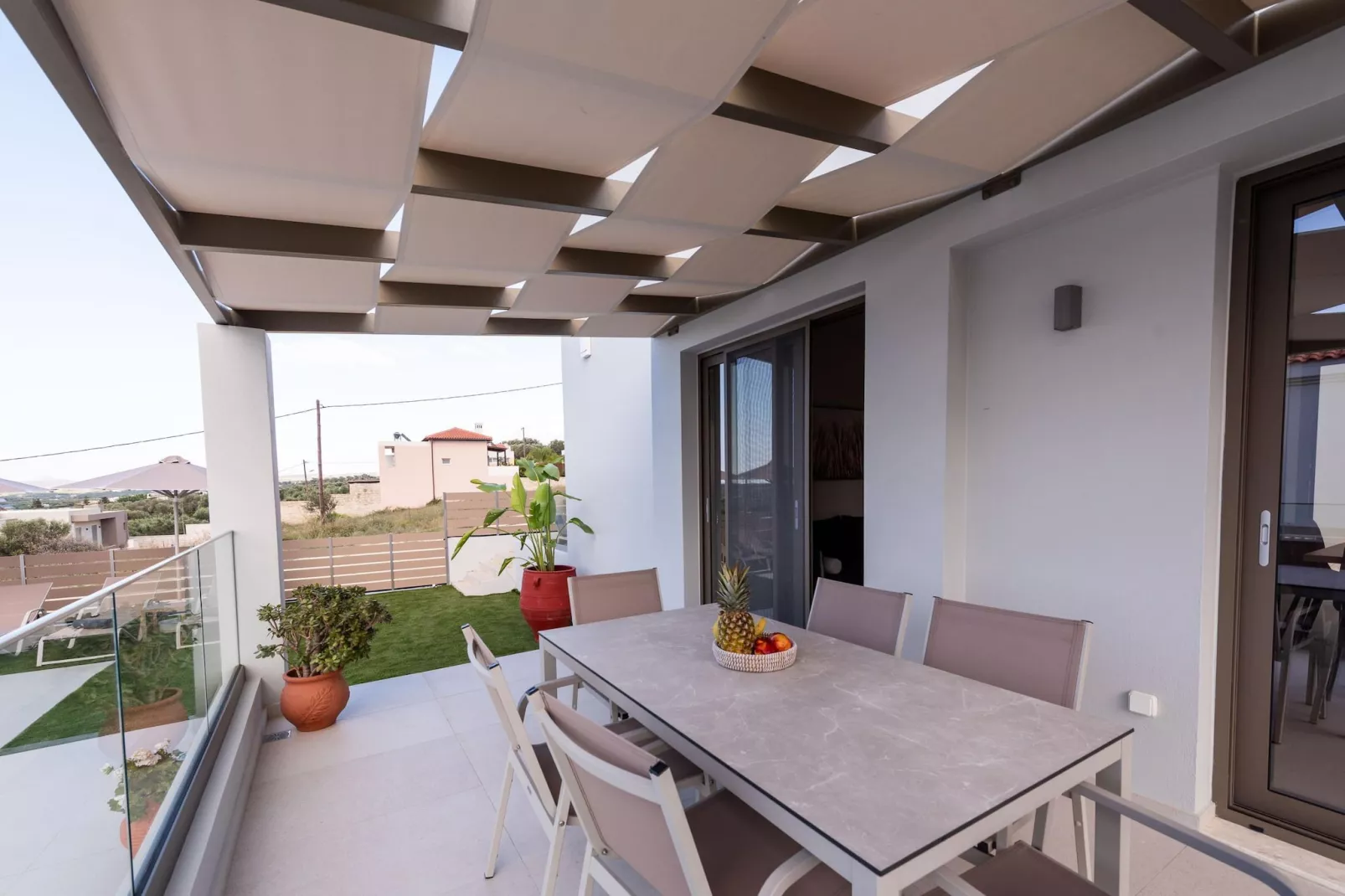 Athel Panoramic view Villas Athina-Terrasbalkon