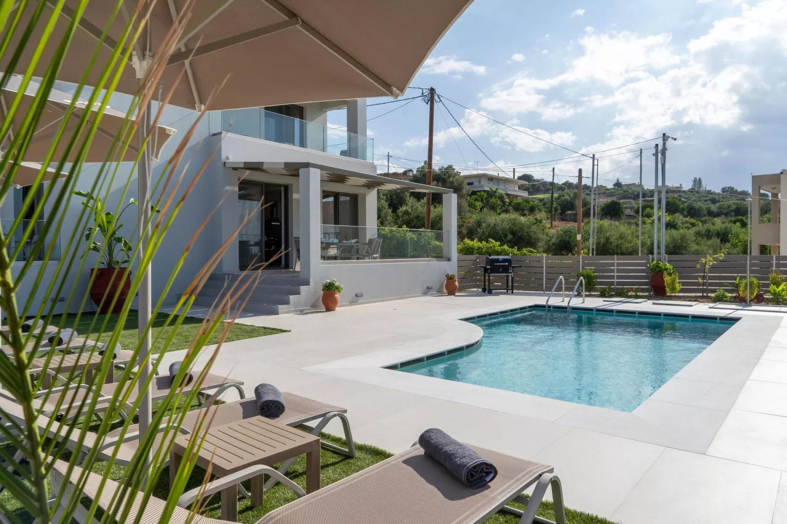 Athel Panoramic view Villas Athina-Zwembad