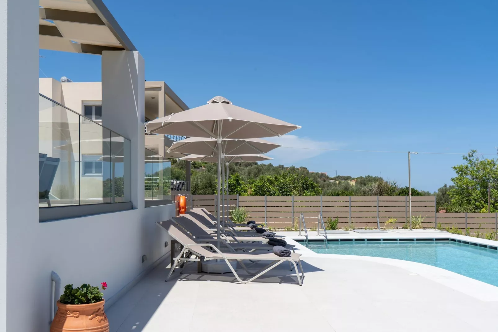 Athel Panoramic view Villas Stavros-Zwembad