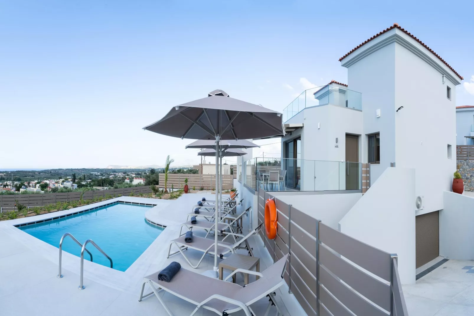 Athel Panoramic view Villas Stavros-Zwembad