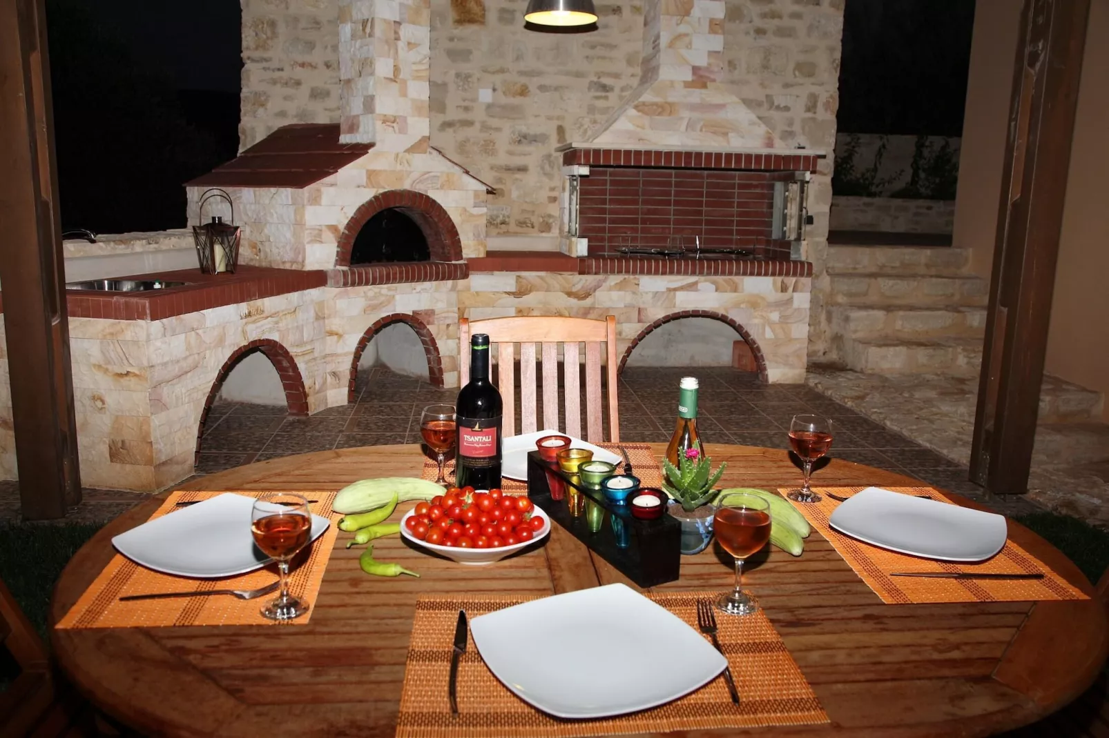 Agnanti Despoina villa with private pool-Eetkamer