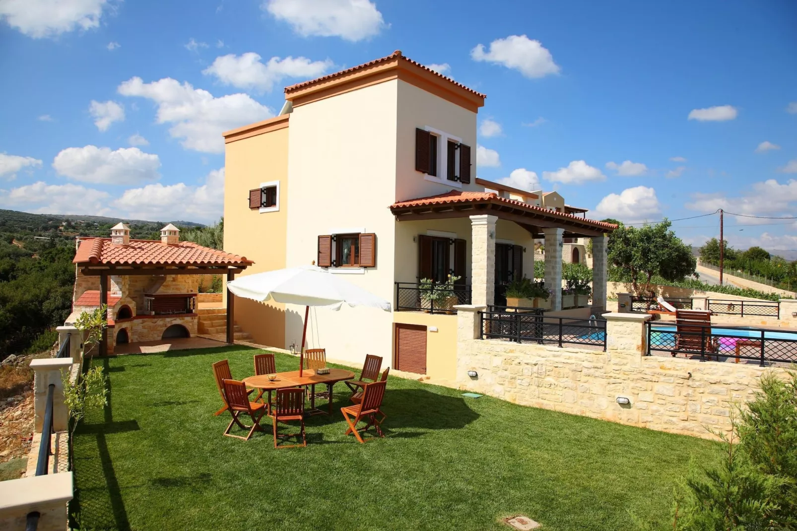 Agnanti Despoina villa with private pool-Terrasbalkon