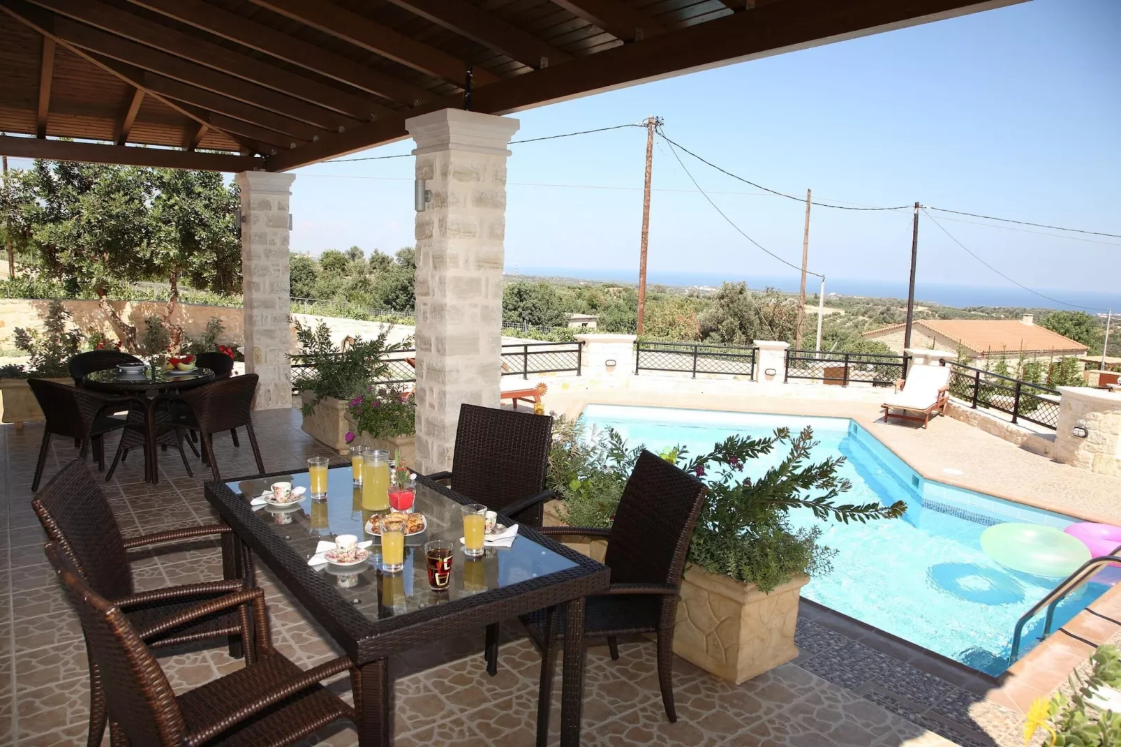 Agnanti Despoina villa with private pool-Terrasbalkon