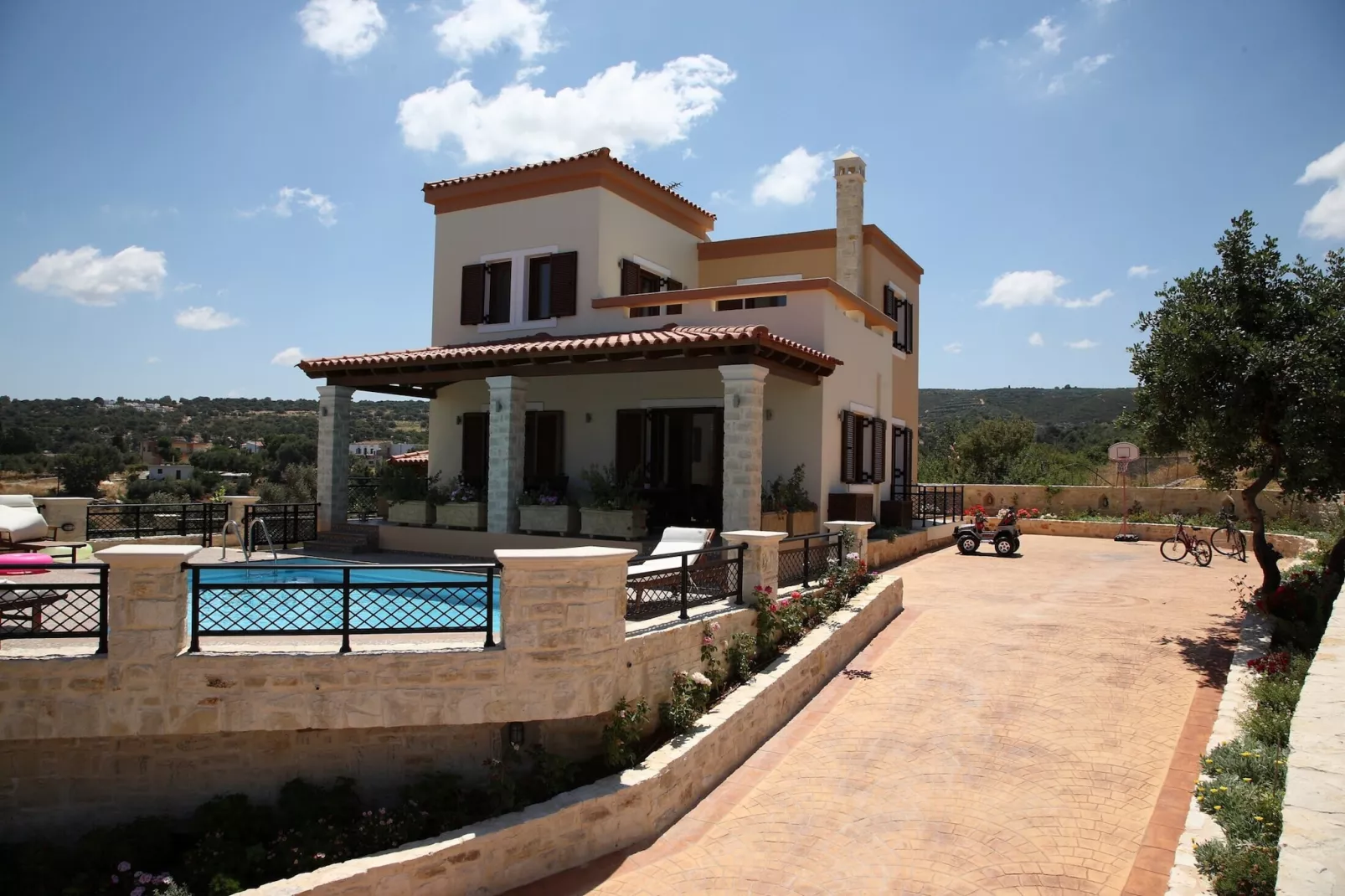 Agnanti Despoina villa with private pool-Uitzicht zomer