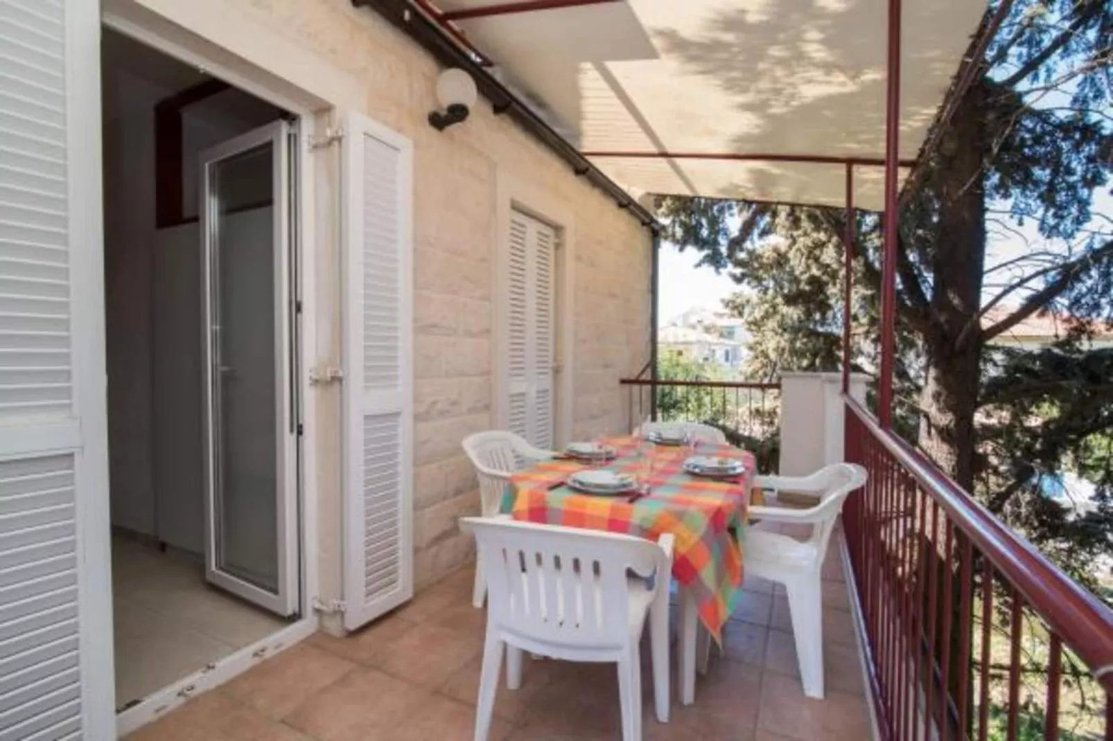 Apartments Boguvila - Two-Bedroom Economy Apartment with Terrace (A5) - (ST)-Terrasbalkon