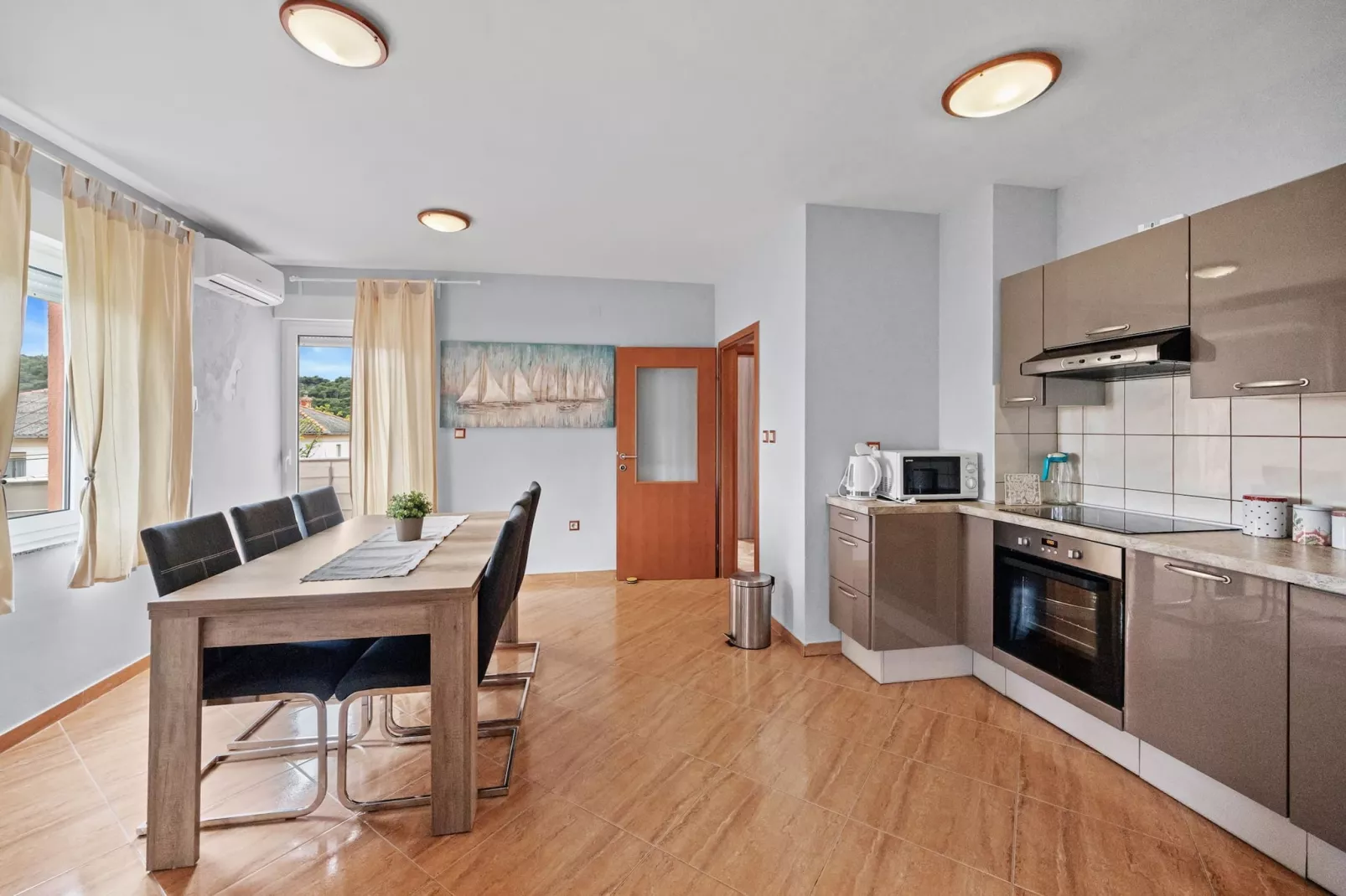 Apartments Neda - Apartment Smilje with Sea View-Keuken