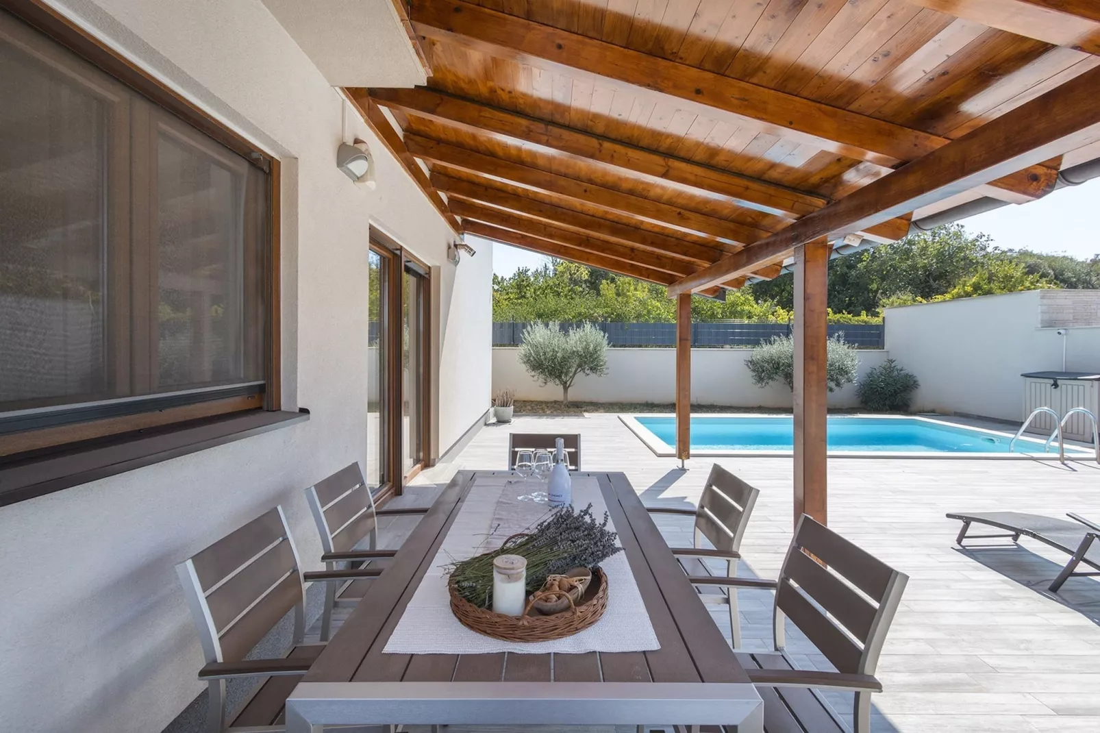 Apartment Volme - Private Pool and Sea View-Terras