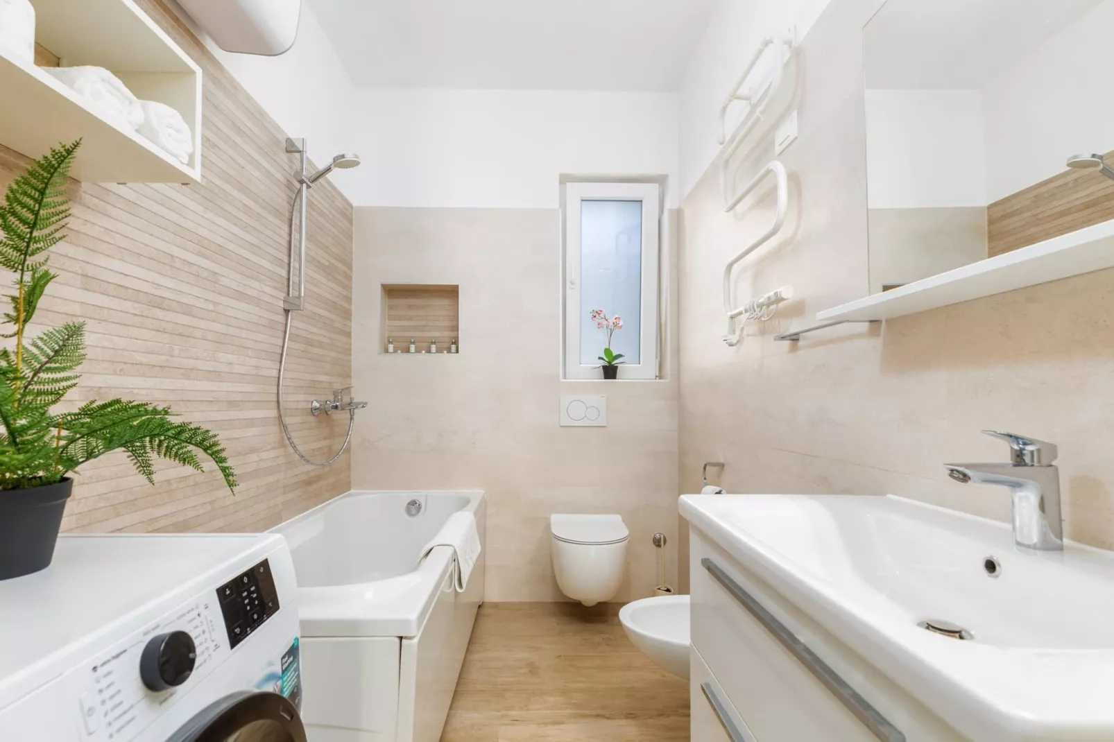 Sabi Relax Zone Apartment - Private Pool & Jacuzzi-Badkamer