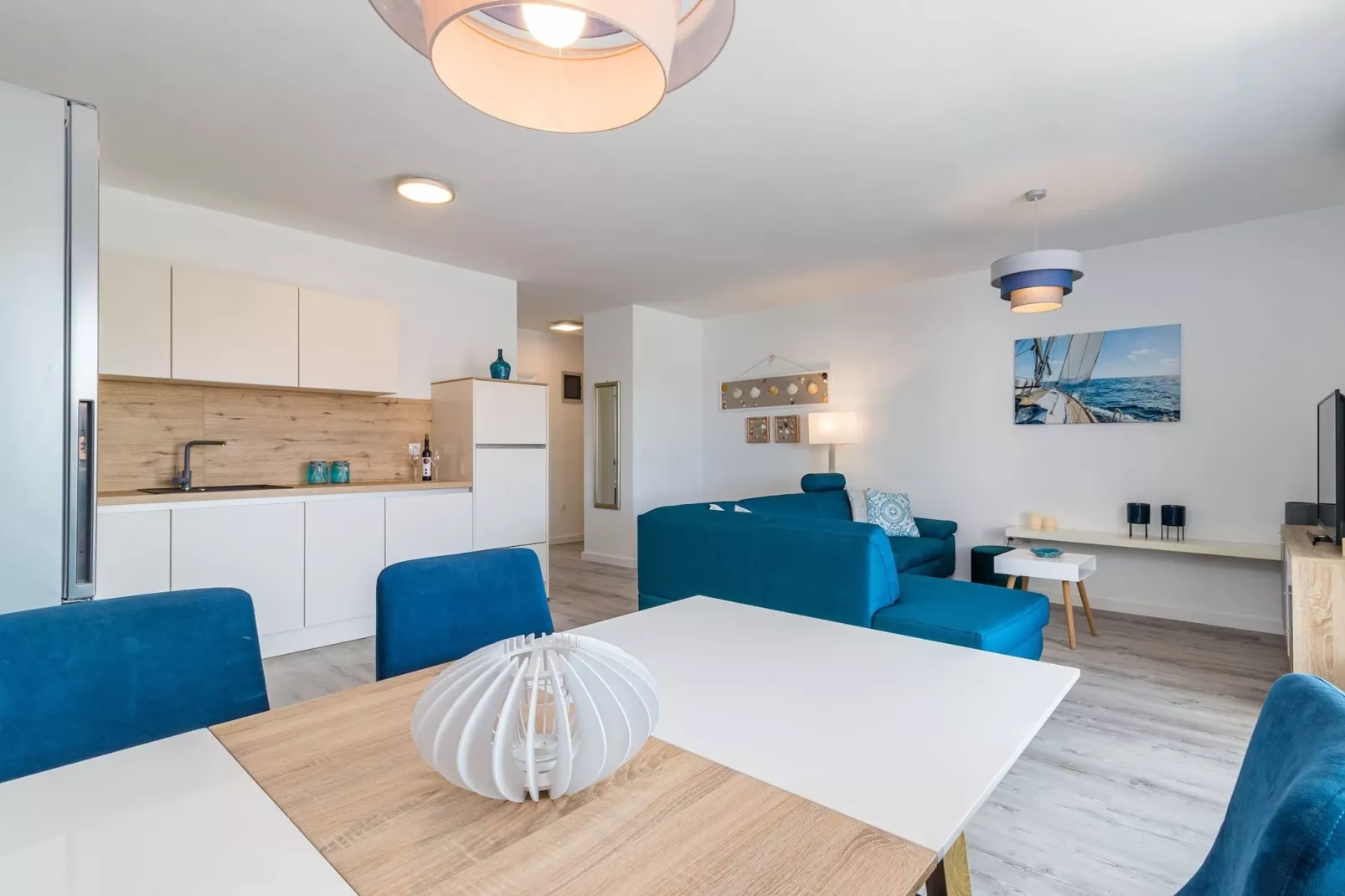 Pool Apartment Sax with Sea View (Private Pool)-Keuken