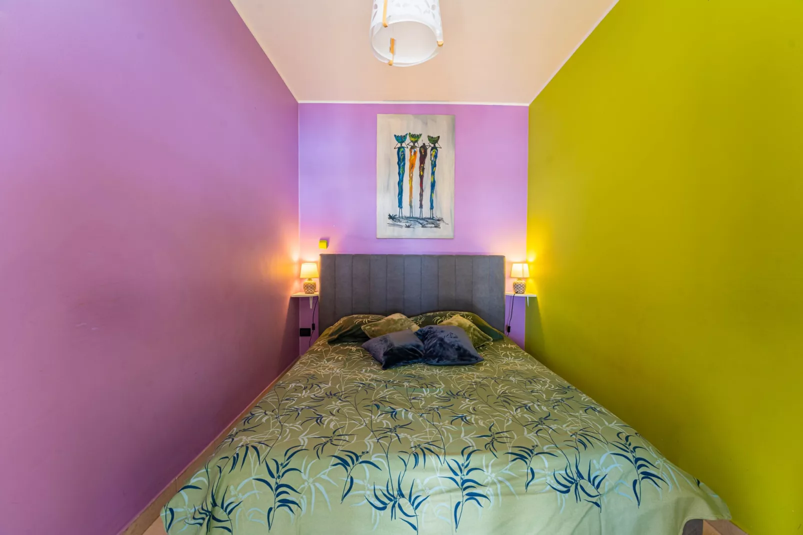 Oliveto - Apartment Lavanda with Sea View-Slaapkamer