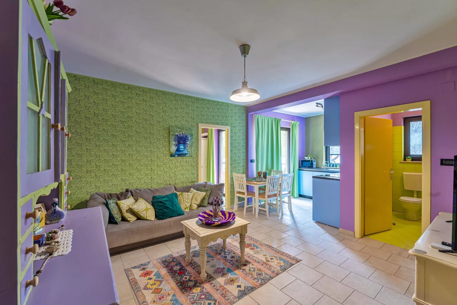 Oliveto - Apartment Lavanda with Sea View-Woonkamer