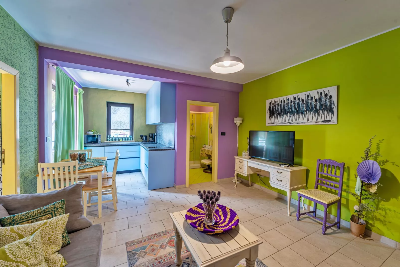 Oliveto - Apartment Lavanda with Sea View-Woonkamer