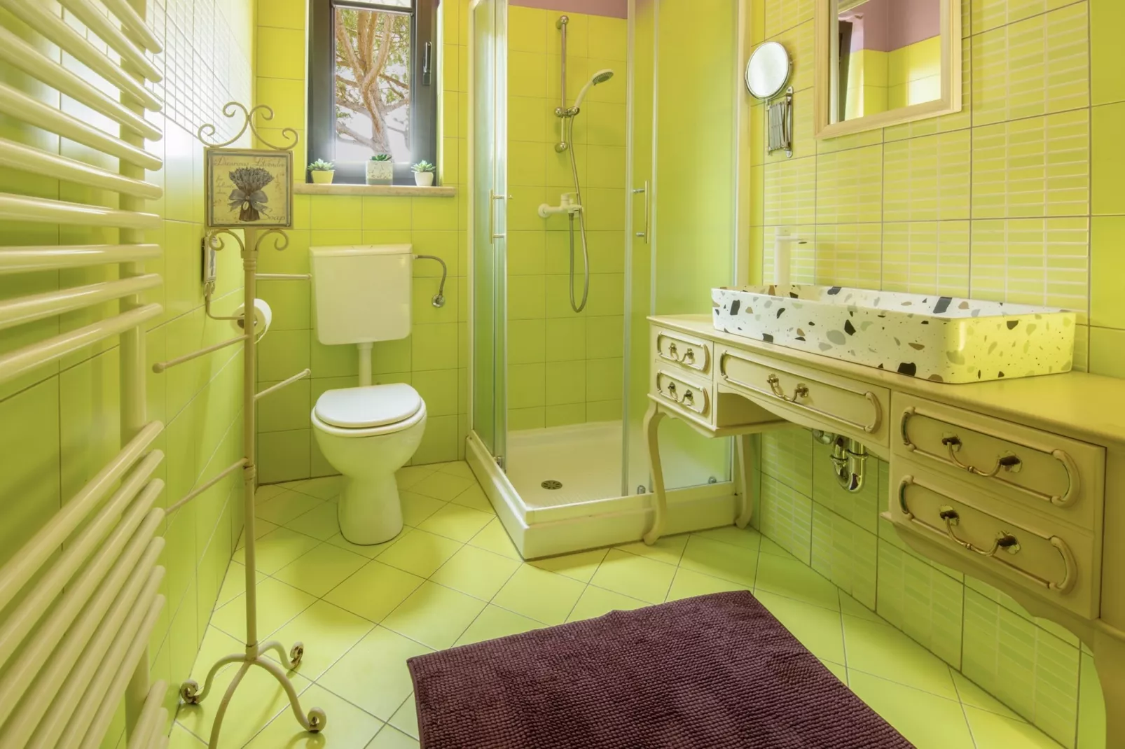 Oliveto - Apartment Lavanda with Sea View-Badkamer