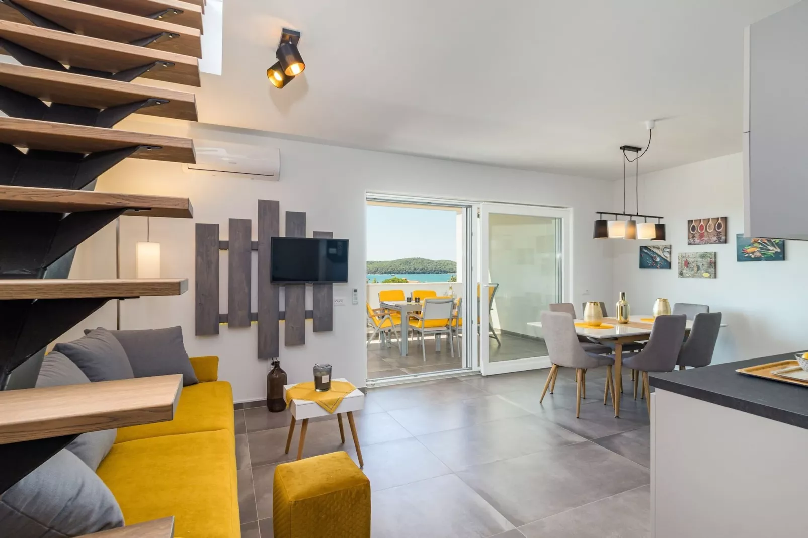 Penthouse Sax with Sea View-Keuken