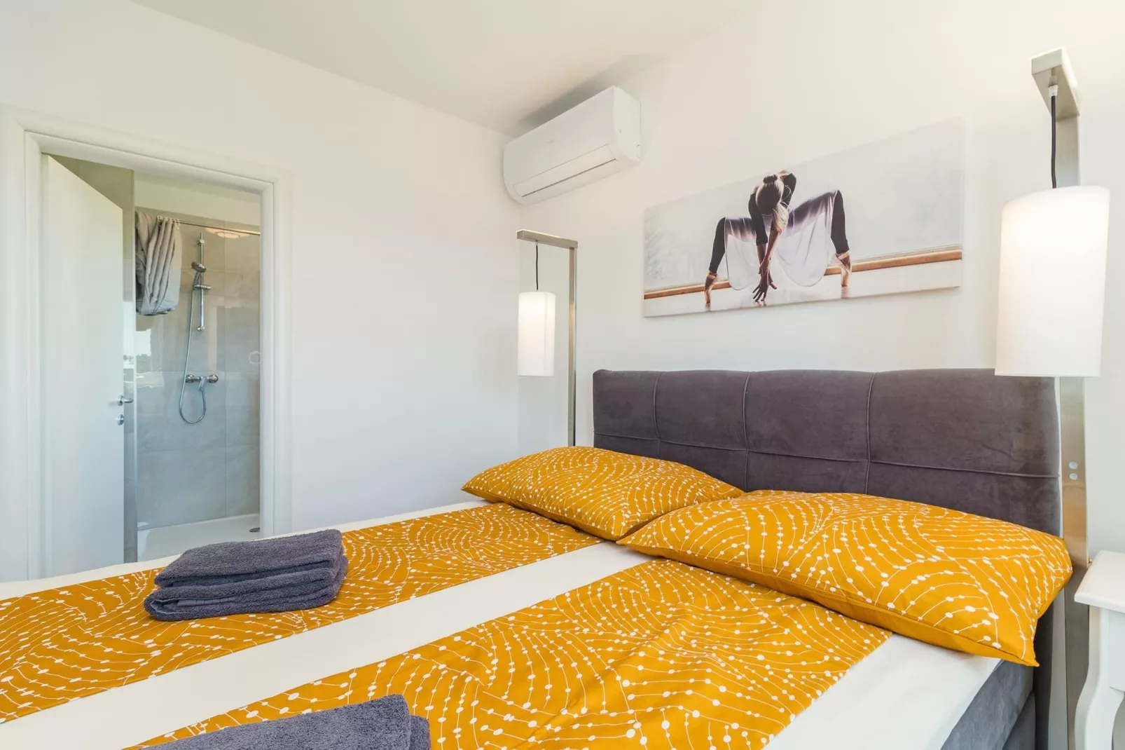 Penthouse Sax with Sea View-Slaapkamer