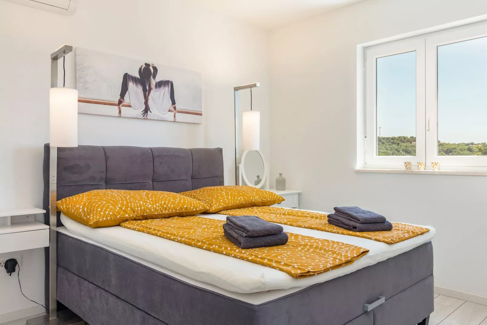 Penthouse Sax with Sea View-Slaapkamer