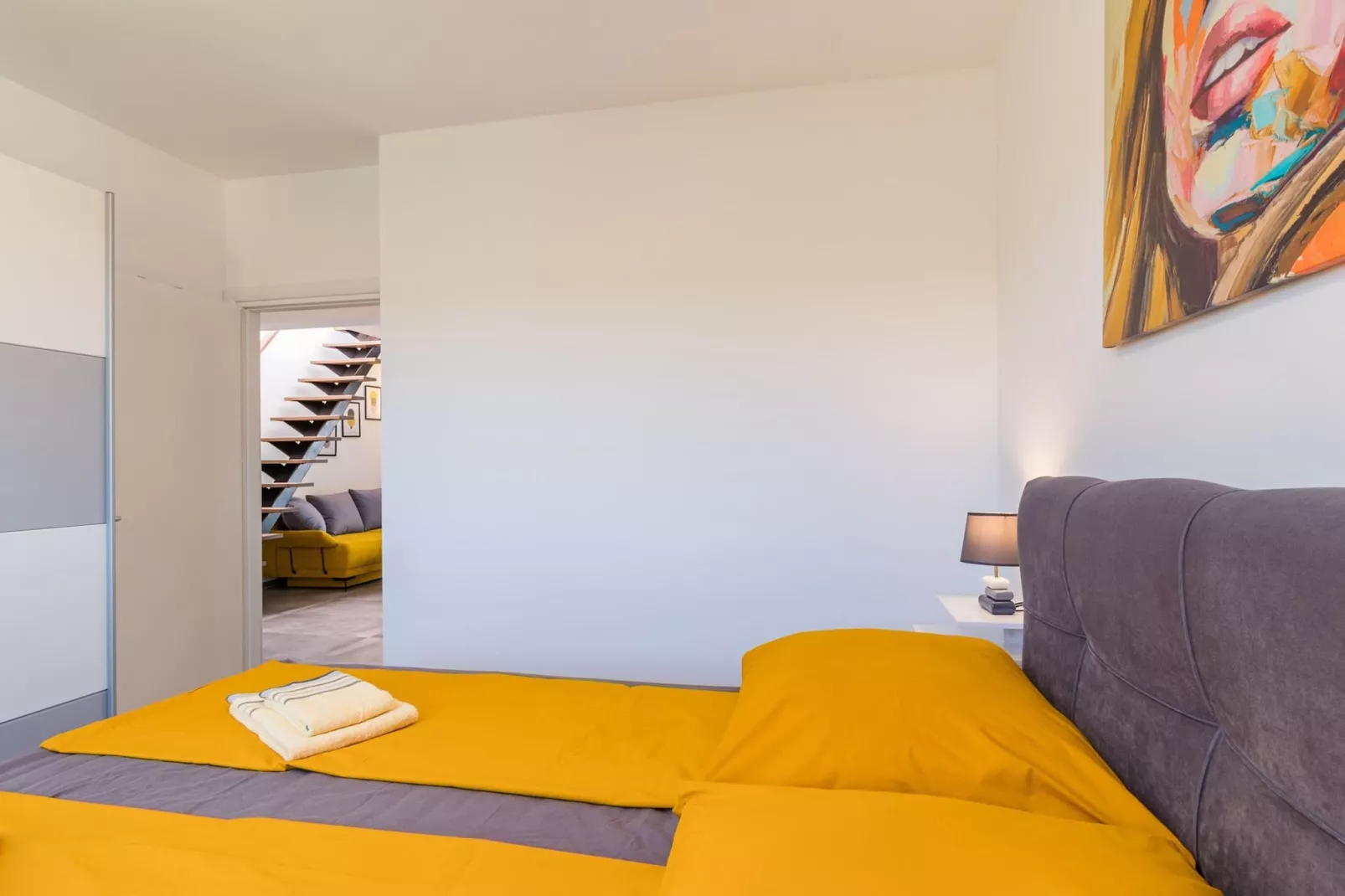 Penthouse Sax with Sea View-Slaapkamer