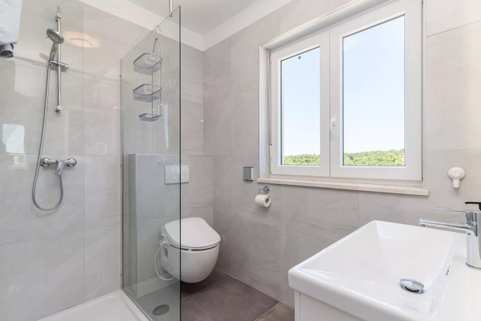 Penthouse Sax with Sea View-Badkamer