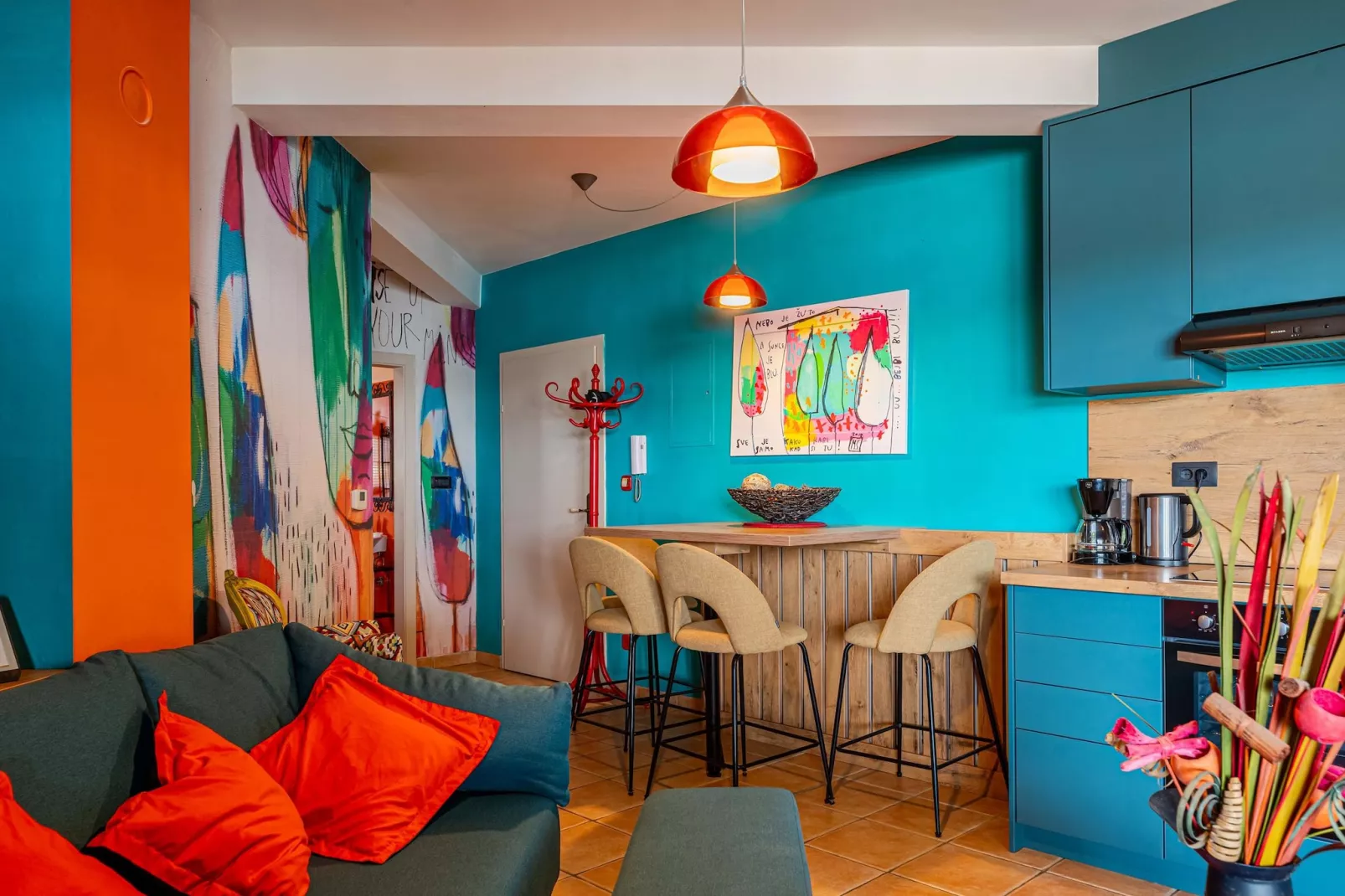 Oliveto - Apt. Sole with Sea View-Eetkamer