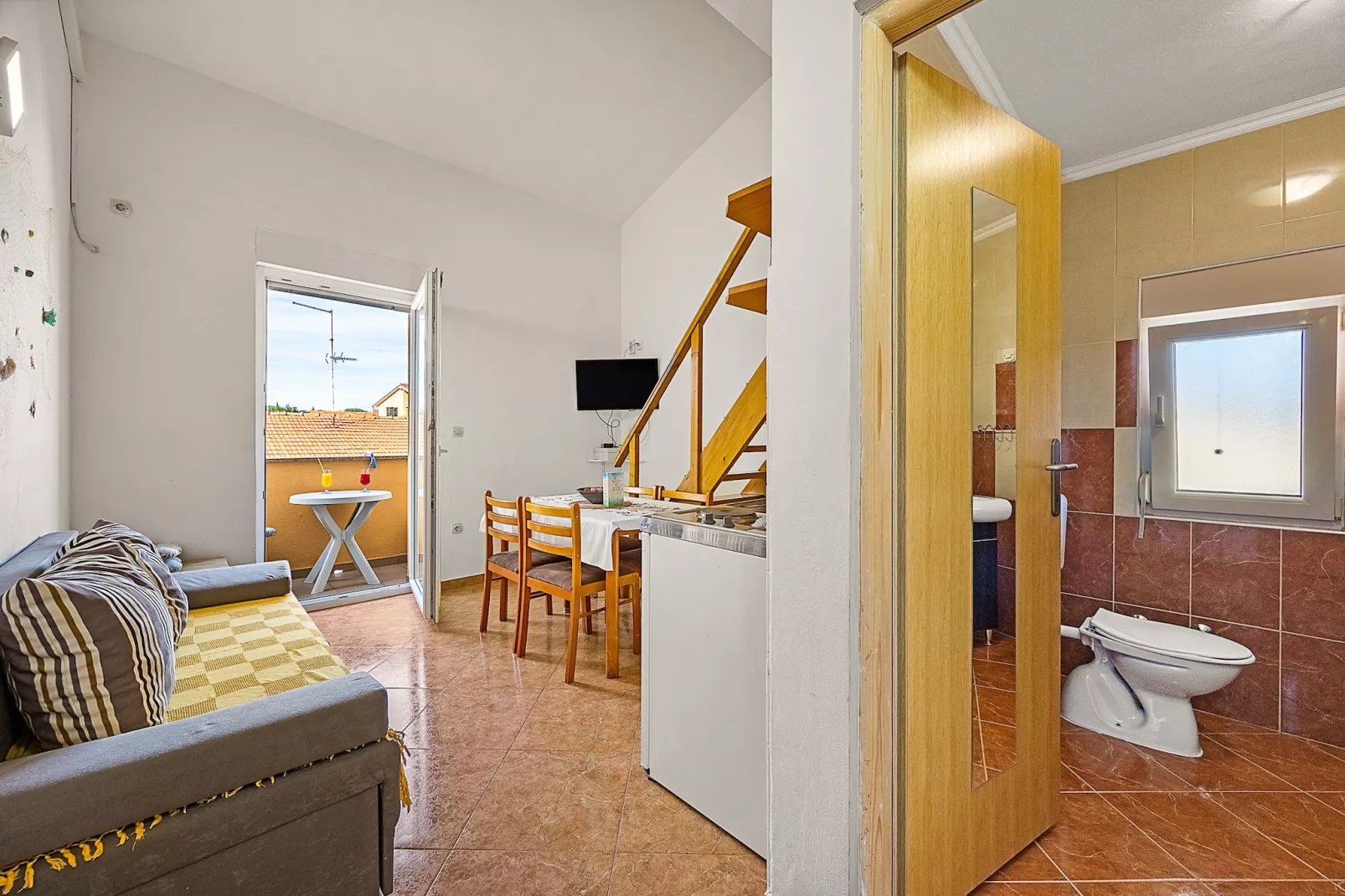 Mijic Studio 1 - 250 m to the Beach-Woonkamer