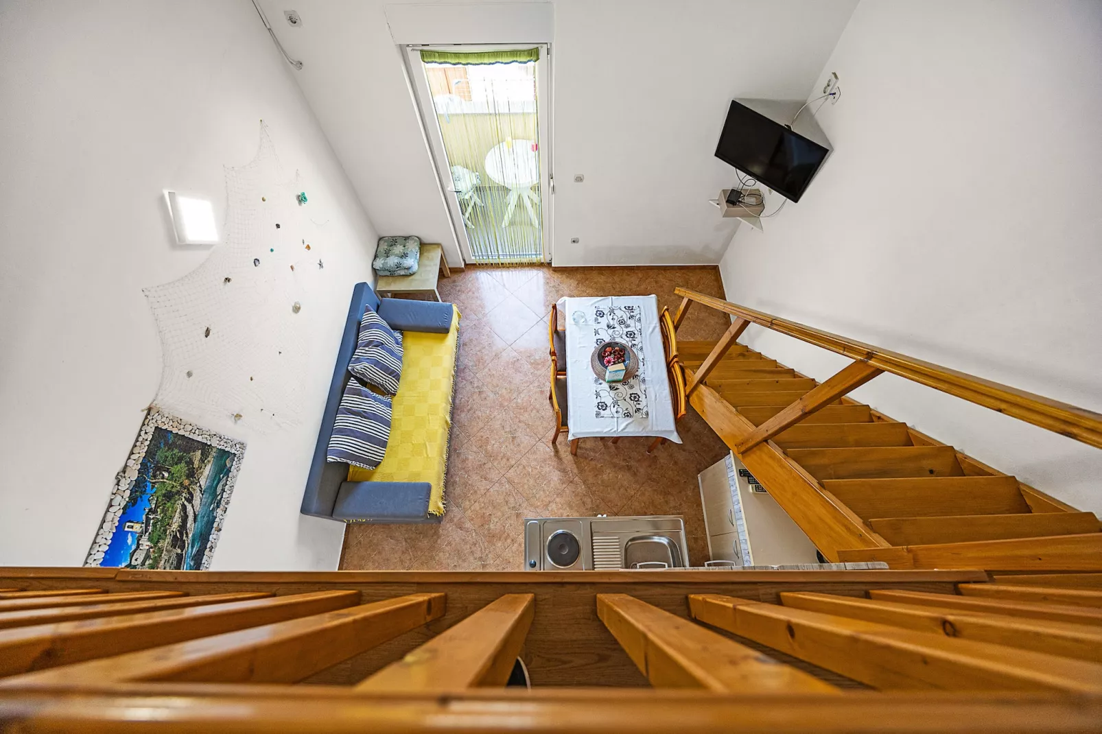 Mijic Studio 1 - 250 m to the Beach-Woonkamer