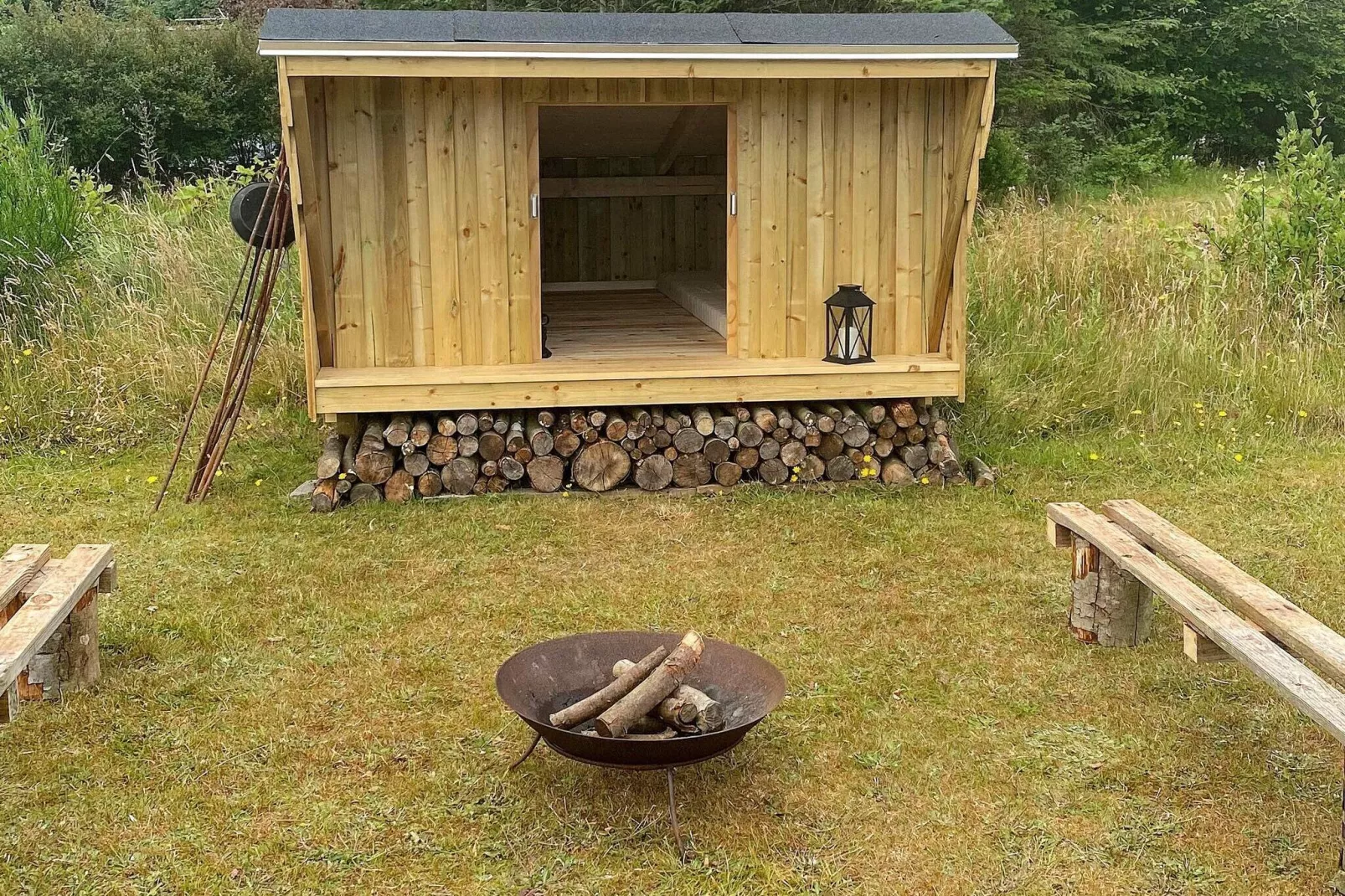 Charmant vakantiehuis in Blokhus met terras-Buitenlucht