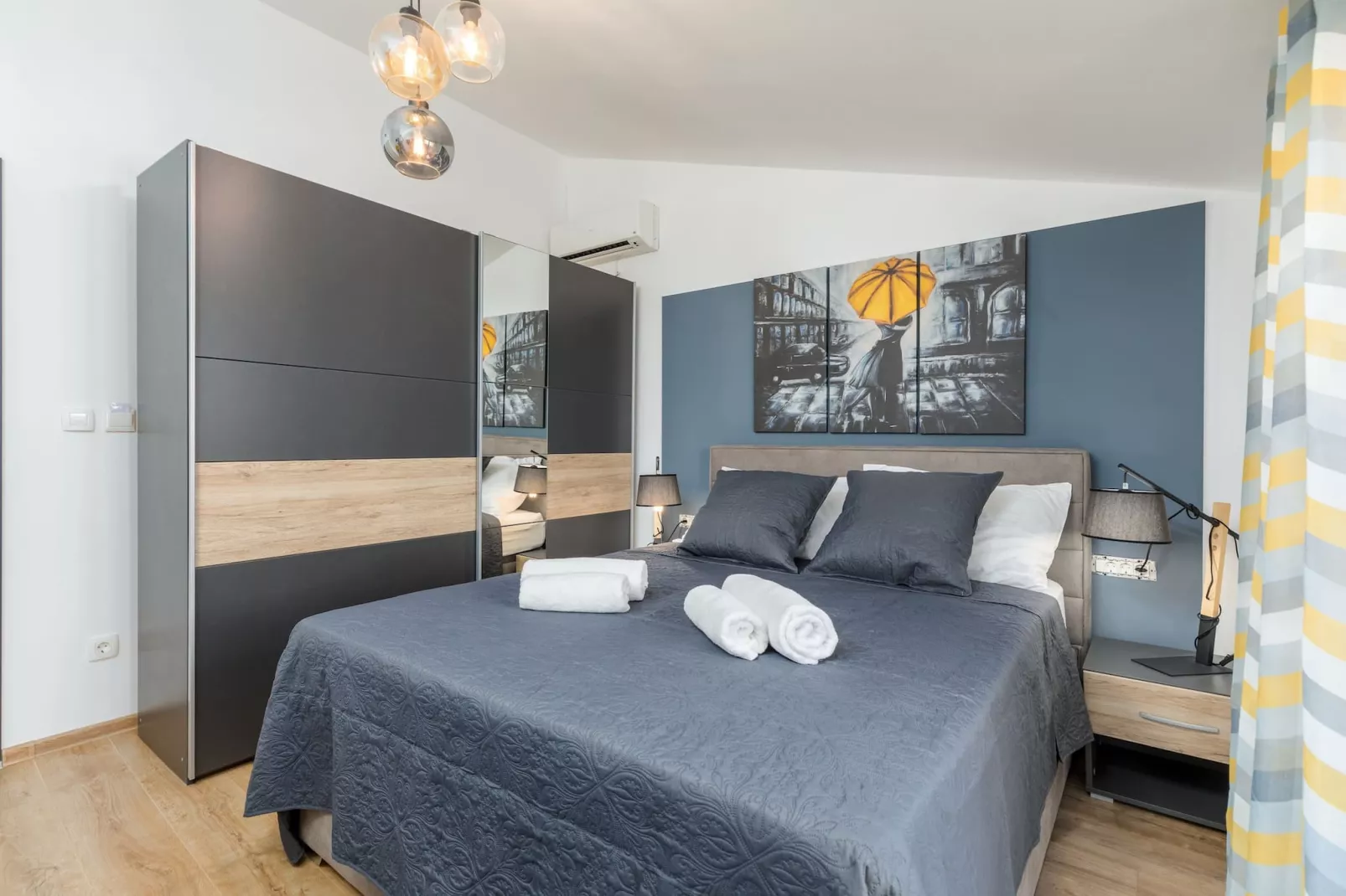 Marceta Double Room - Pool and Big Garden-Slaapkamer
