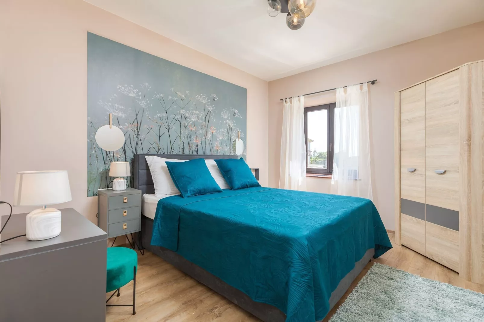 Marceta Apartment 1 - Pool and Big Garden-Slaapkamer