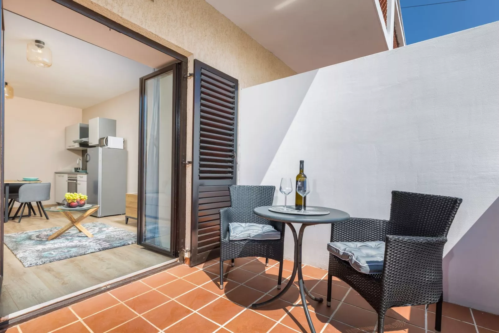 Marceta Apartment 1 - Pool and Big Garden-Terrasbalkon