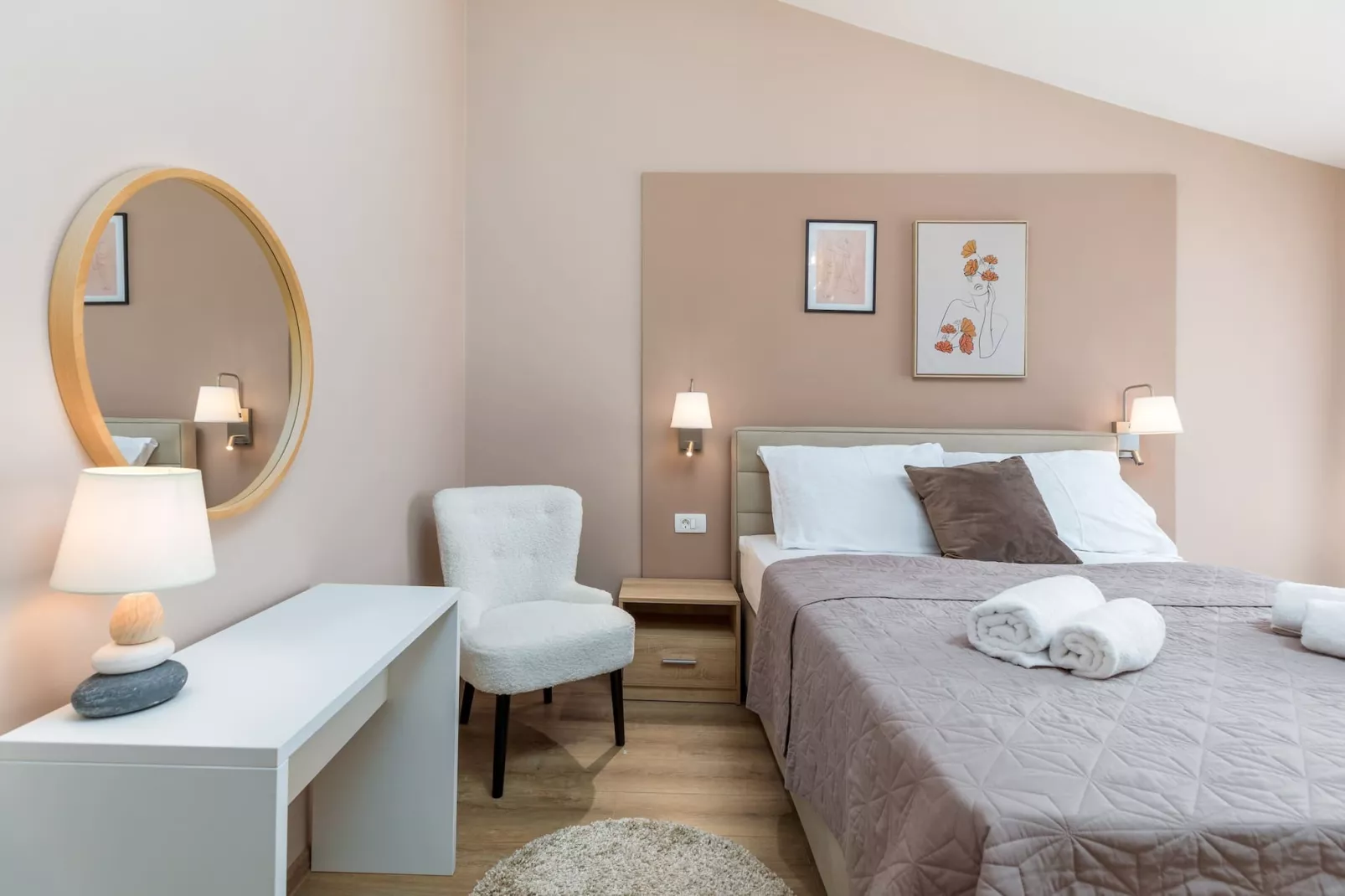 Marceta Apartment 3 - Pool and Big Garden-Slaapkamer
