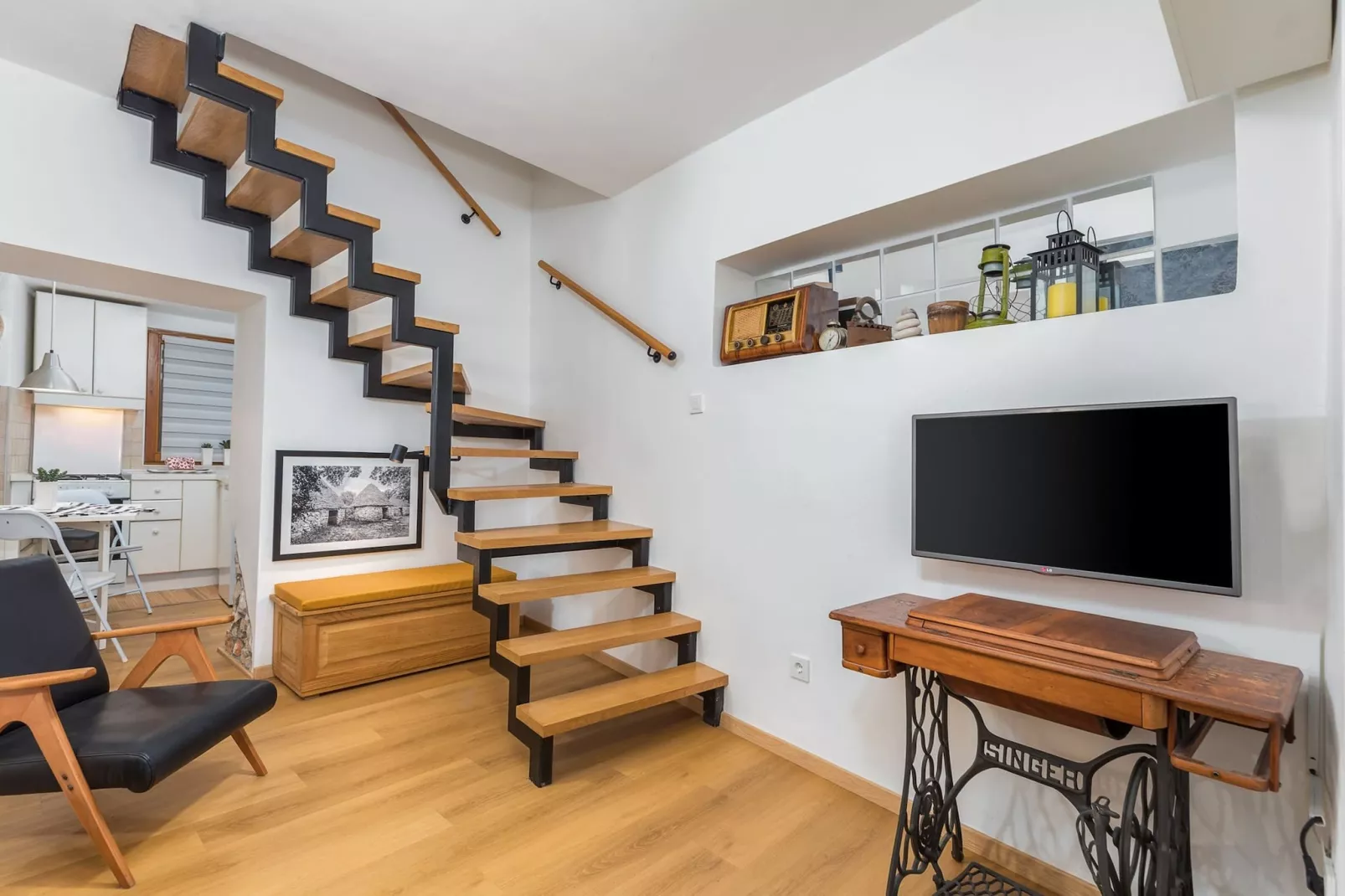 Holiday Home Doda - City Center of Fazana-Woonkamer