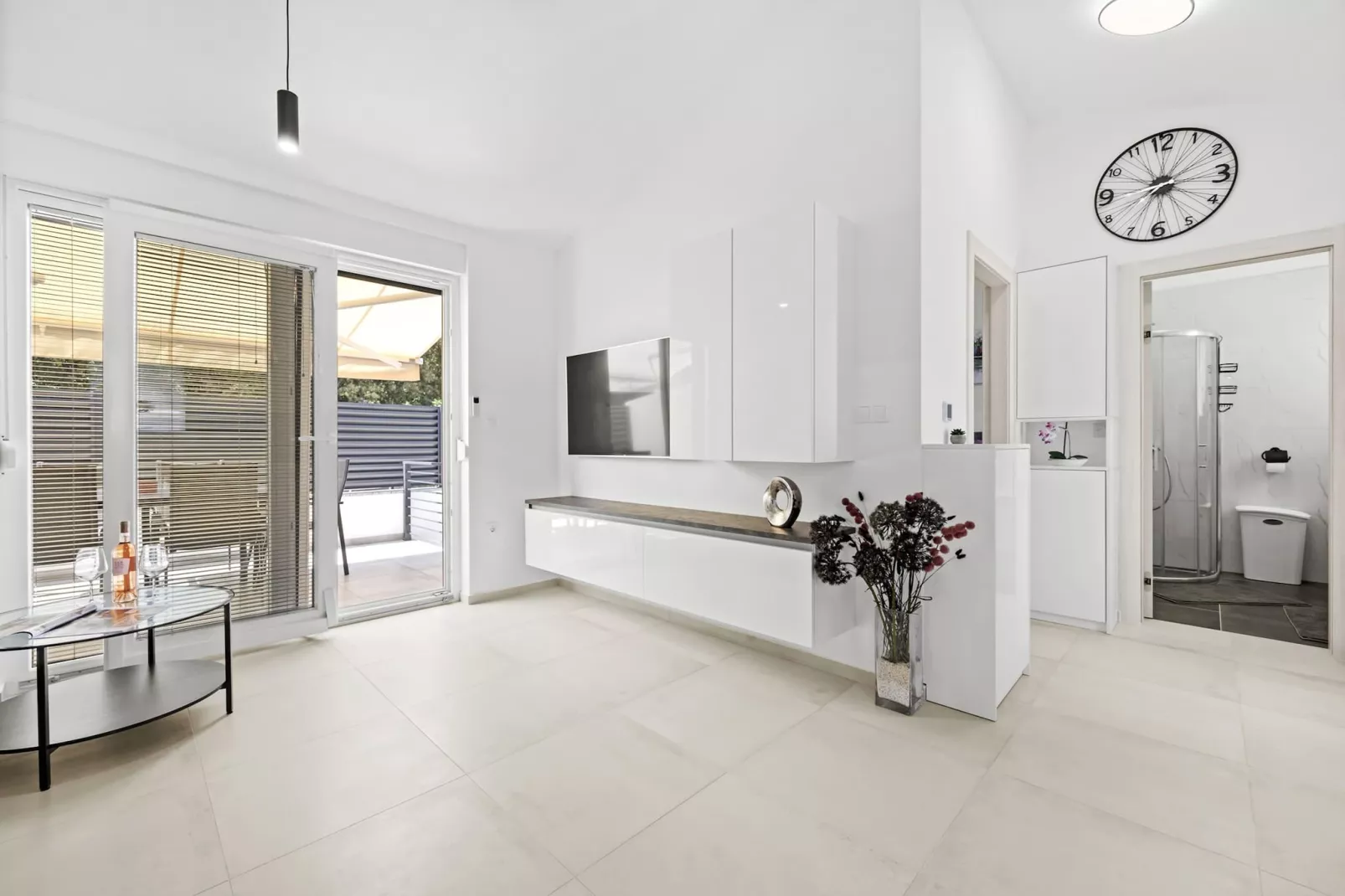 Barbariga Beach Apartment-Woonkamer