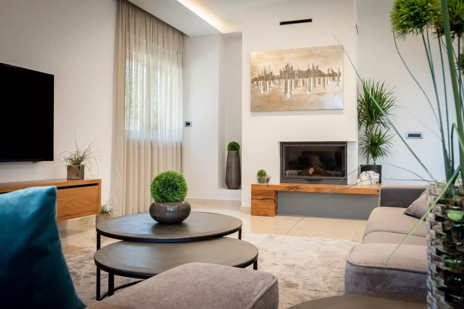 Luxurious Villa Laurea-Woonkamer