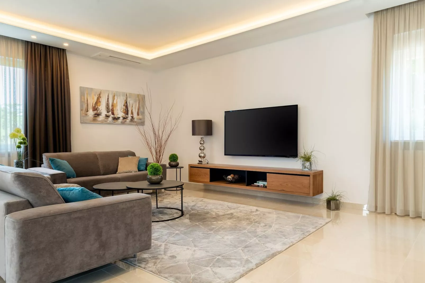 Luxurious Villa Laurea-Woonkamer