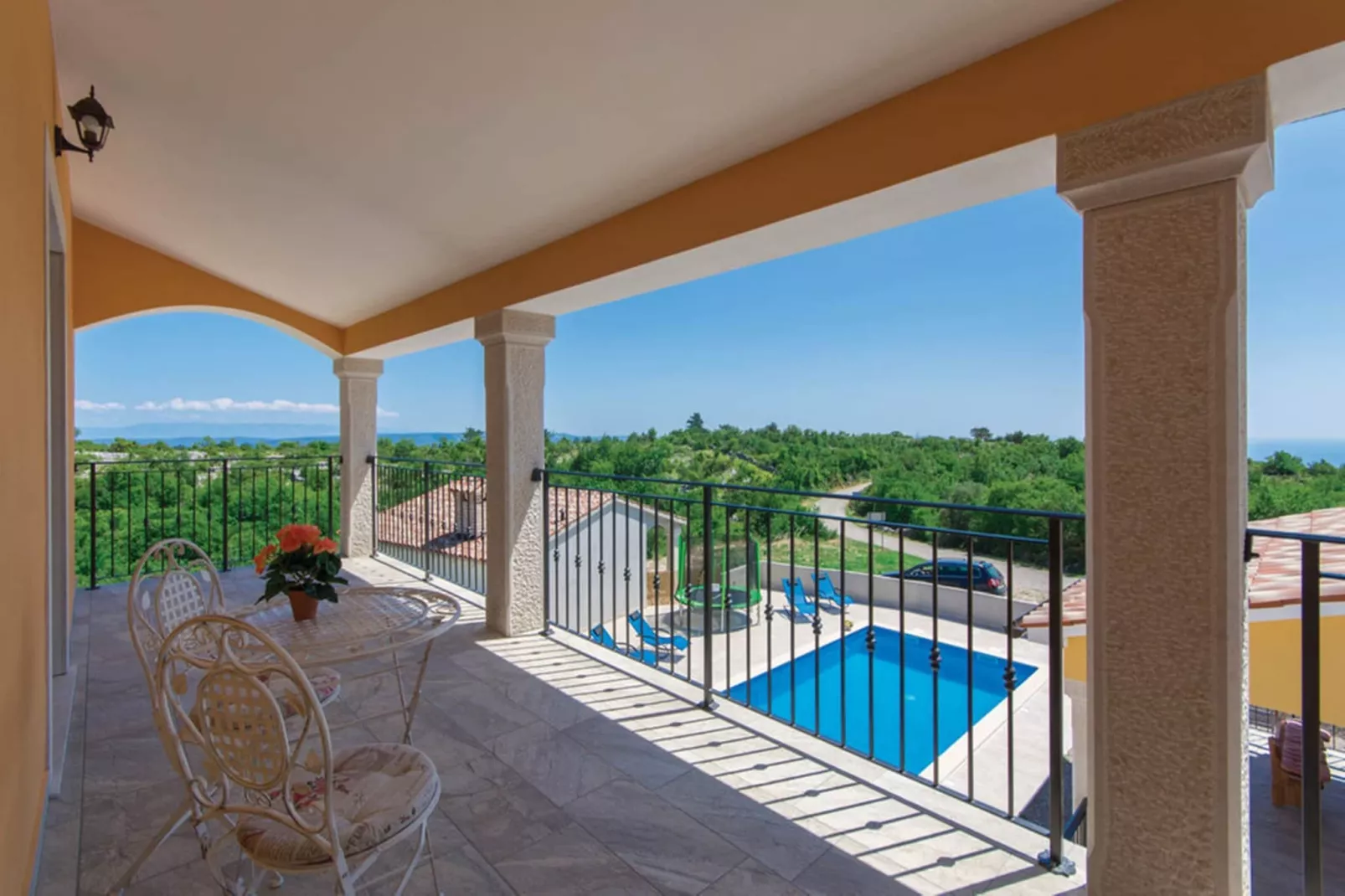 Santa Lucia - Villa with Private Pool & Sea View-Terrasbalkon